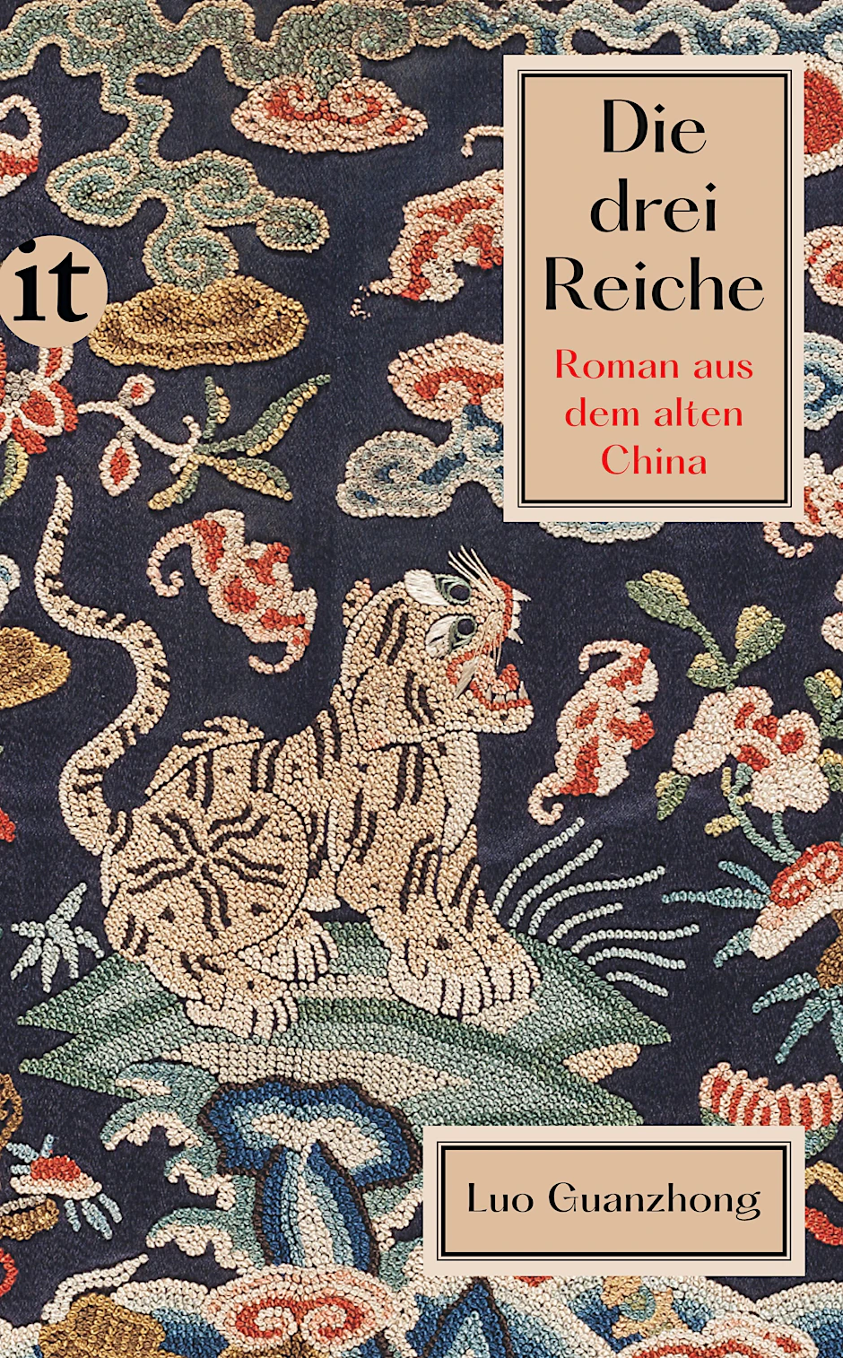 Ausschnitt aus dem Buchumschlag von Luo Guanzhongs Roman „Die drei Reiche“.