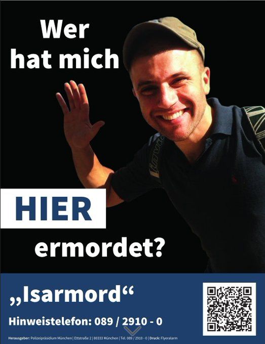 Zehn Jahre nach Isar-Mord in München: Polizei sucht mit Plakat nach Hinweisen