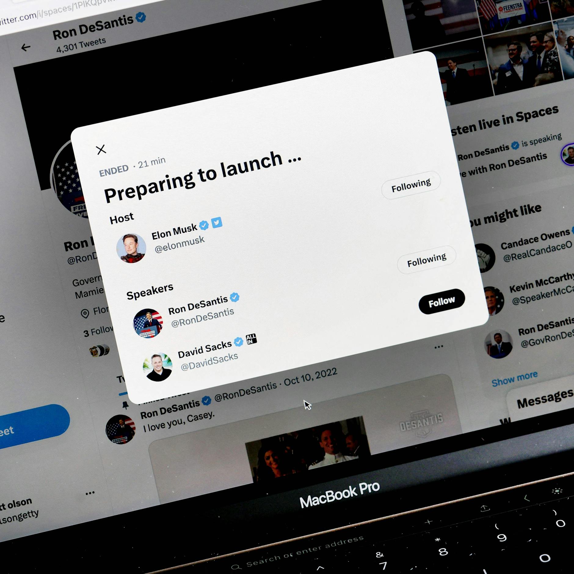 Twitter-Gespräch wird zum Fiasko: Hohn und Spott für Ron DeSantis und Elon Musk