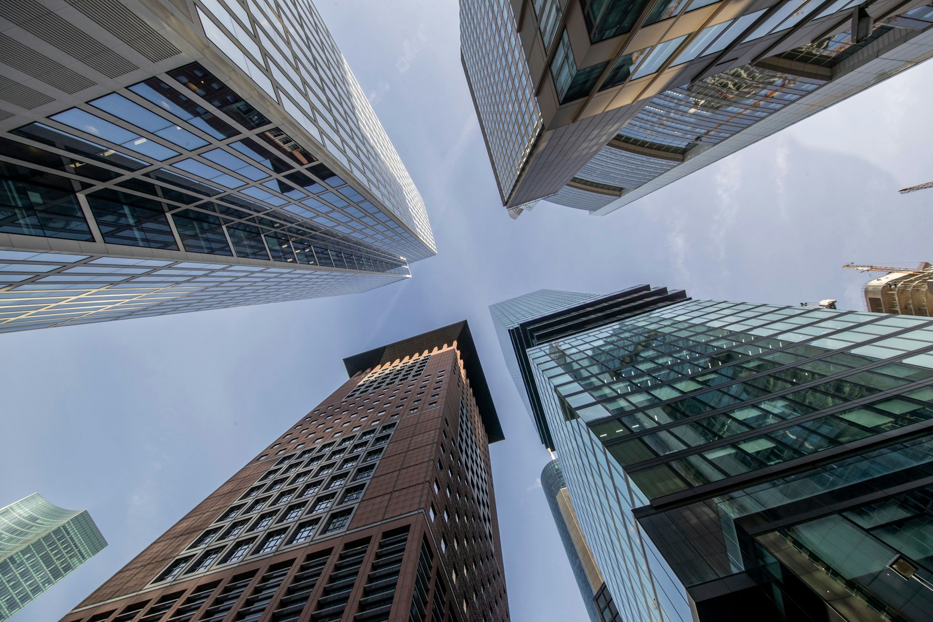 Das Bankenviertel in Frankfurt am Main