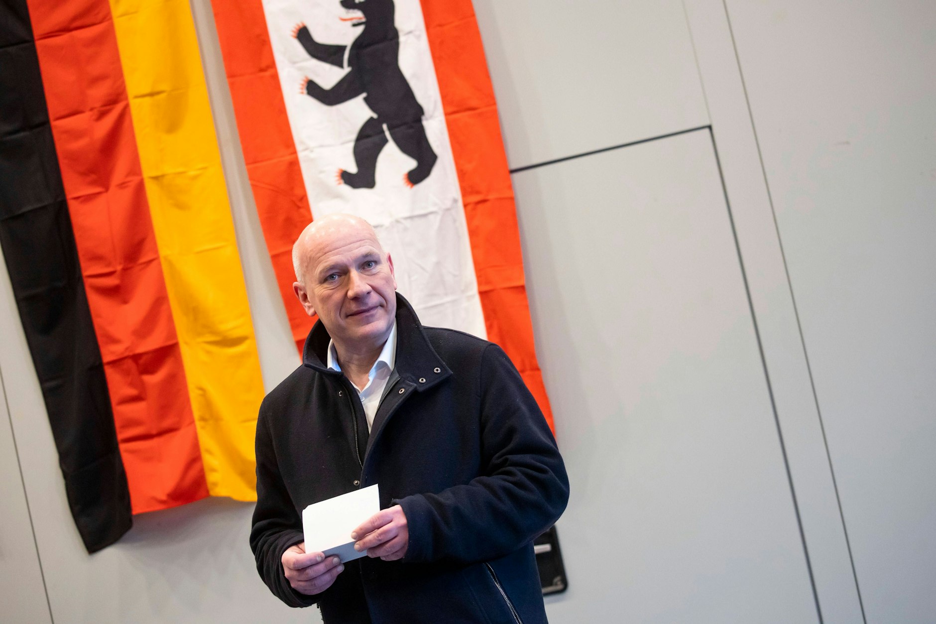 Am 12. Februar im Wahllokal, jetzt im Roten Rathaus: Kai Wegner, neuer Regierender Bürgermeister von Berlin.