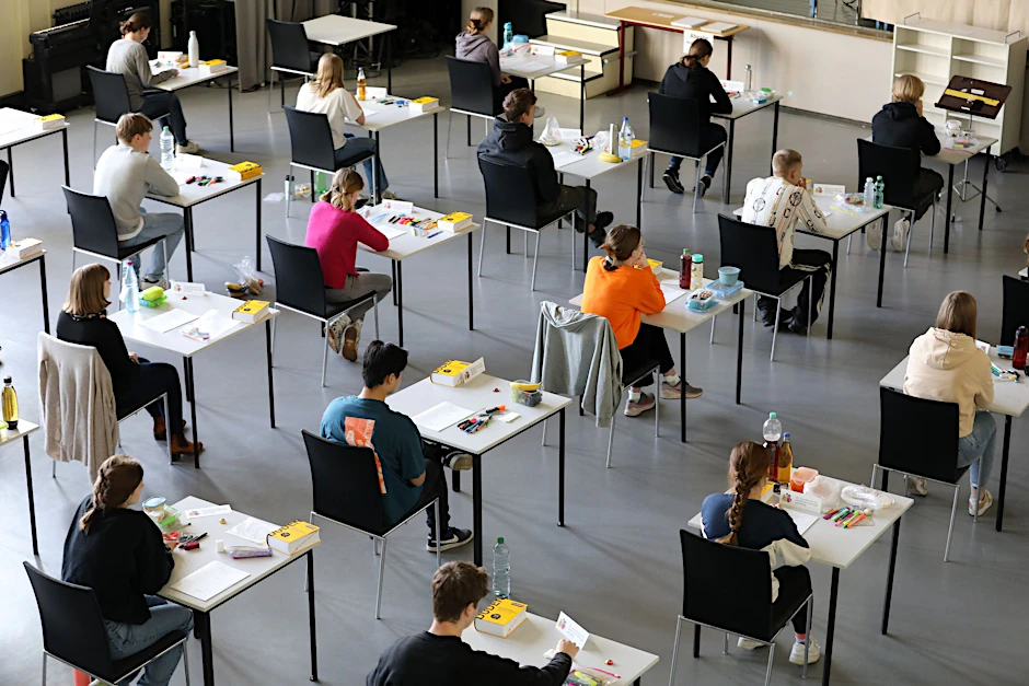 Abiturprüfung in einem deutschen Gymnasium.&nbsp;