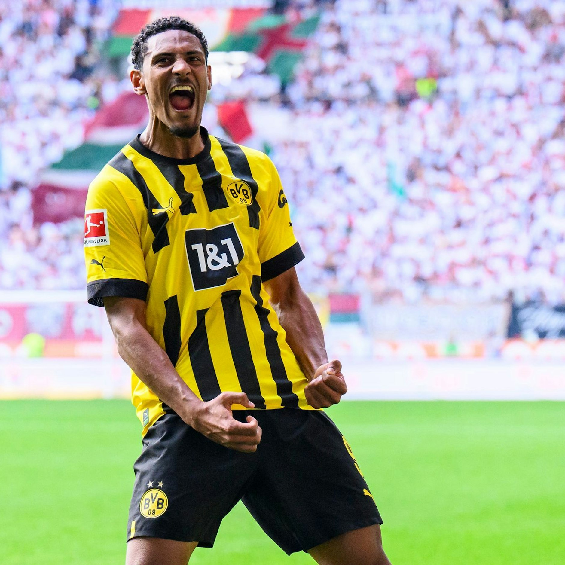 Kann sich am Samstag mit dem BVB&nbsp;die Meisterschale sichern: Dortmund-Stürmer Sébastien Haller.