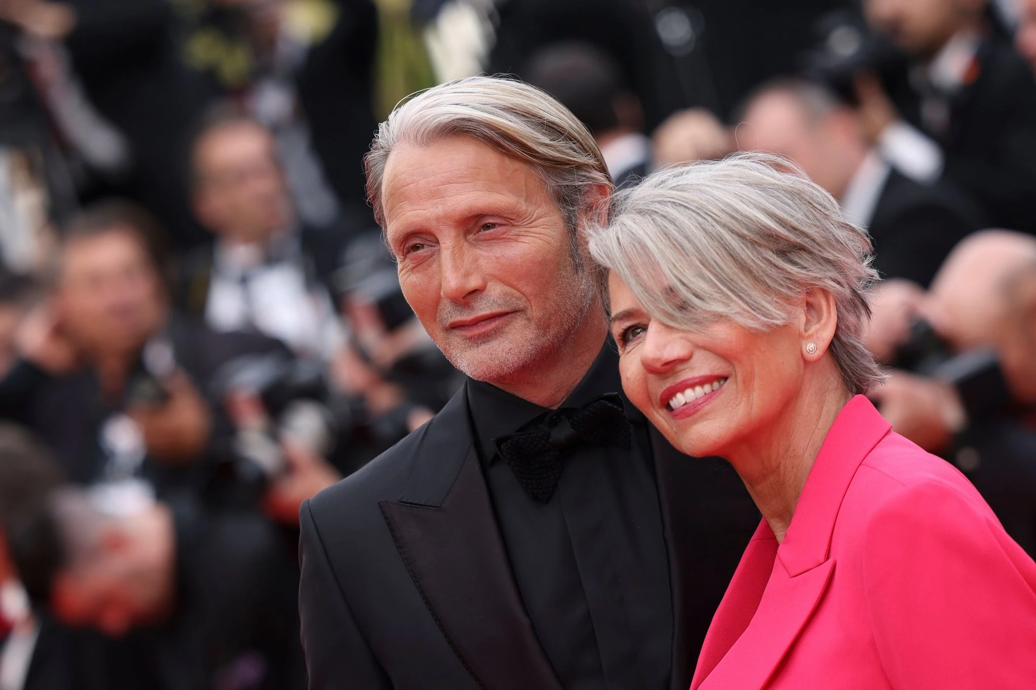 Mads Mikkelsen ist mit seiner Ehefrau Hanne Jacobsen nach Cannes gekommen.  