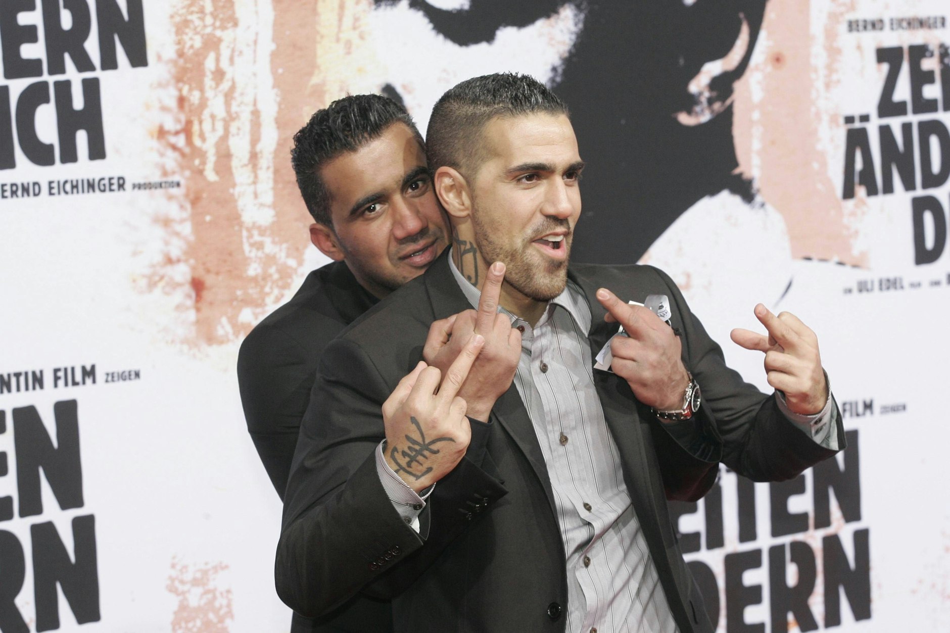 2010 nannten sie sich noch „Brüder“: Arafat Abou-Chaker und Bushido bei der Premiere des Kinofilms „Zeiten ändern dich“