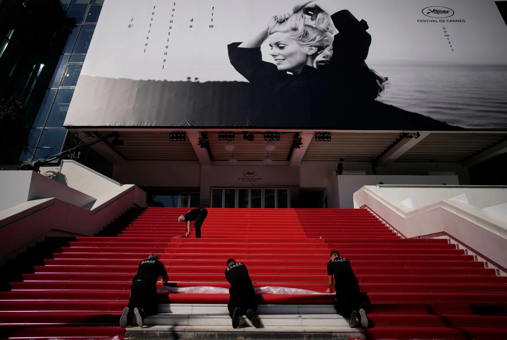 Der Palais des Festival ist wieder immer das Zentrum des Filmfestivals in Cannes.  