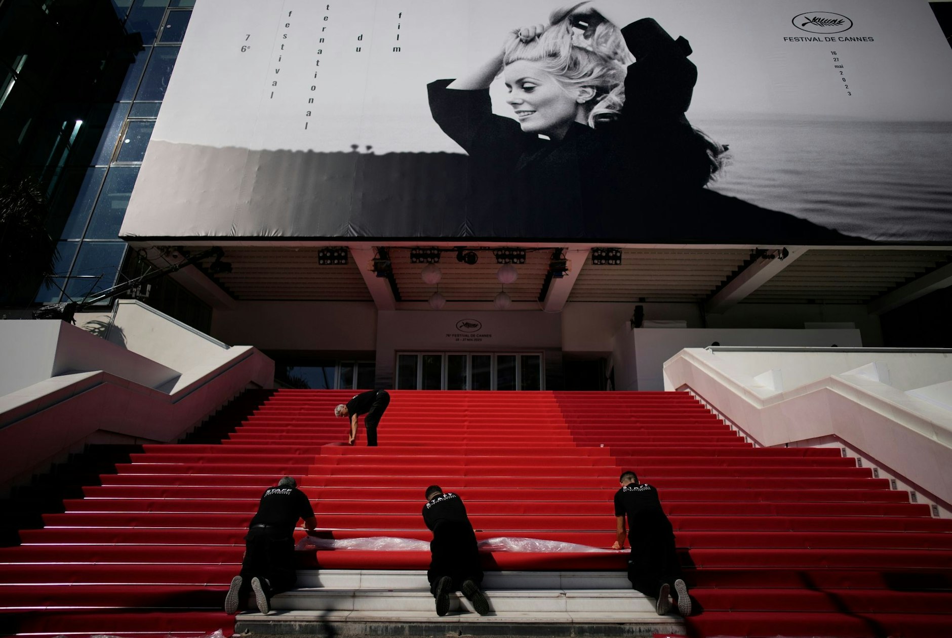 Der Palais des Festival ist wieder immer das Zentrum des Filmfestivals in Cannes.  