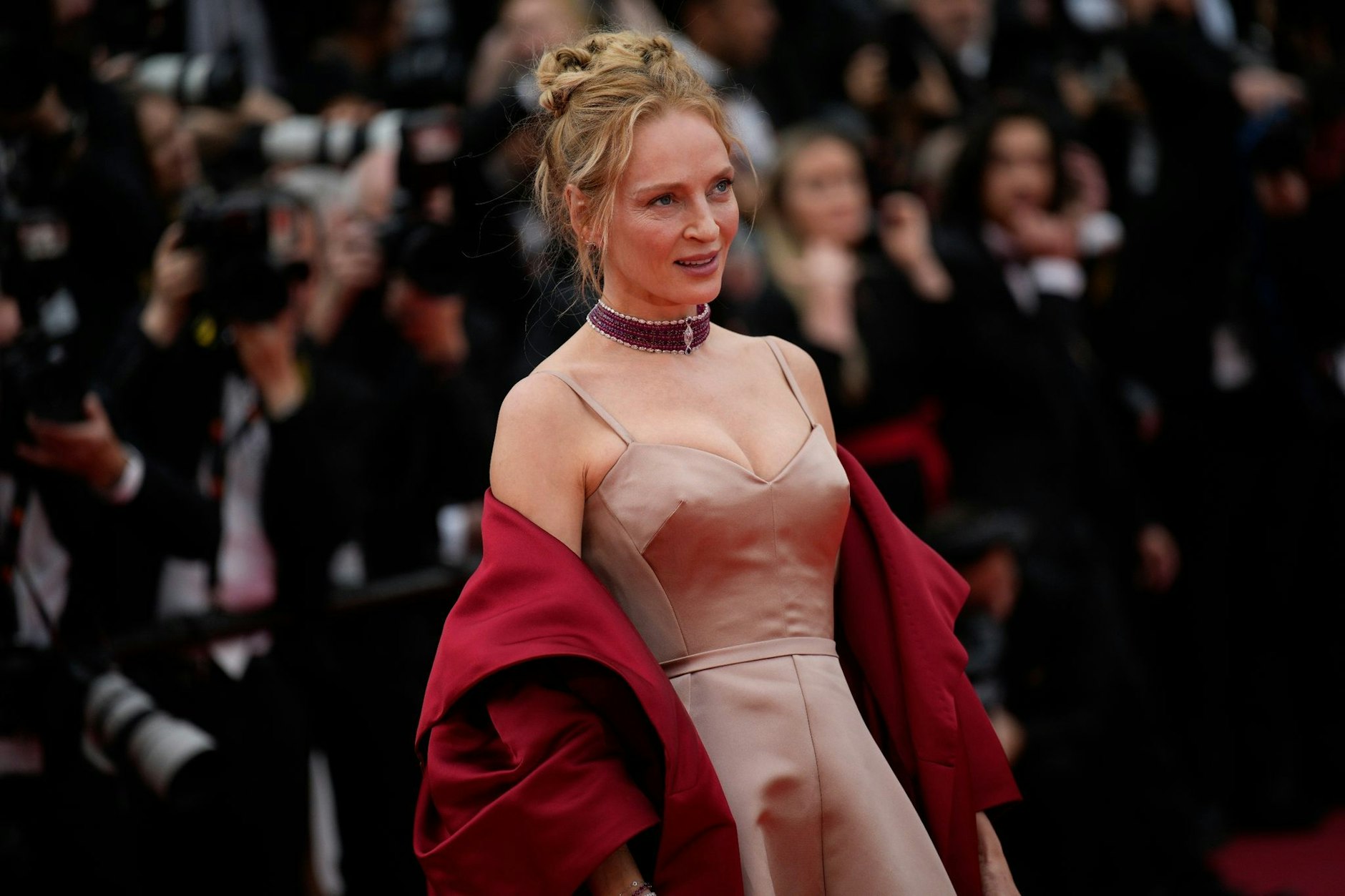 Hollywood-Glamour auf dem roten Teppich: Uma Thurman.  