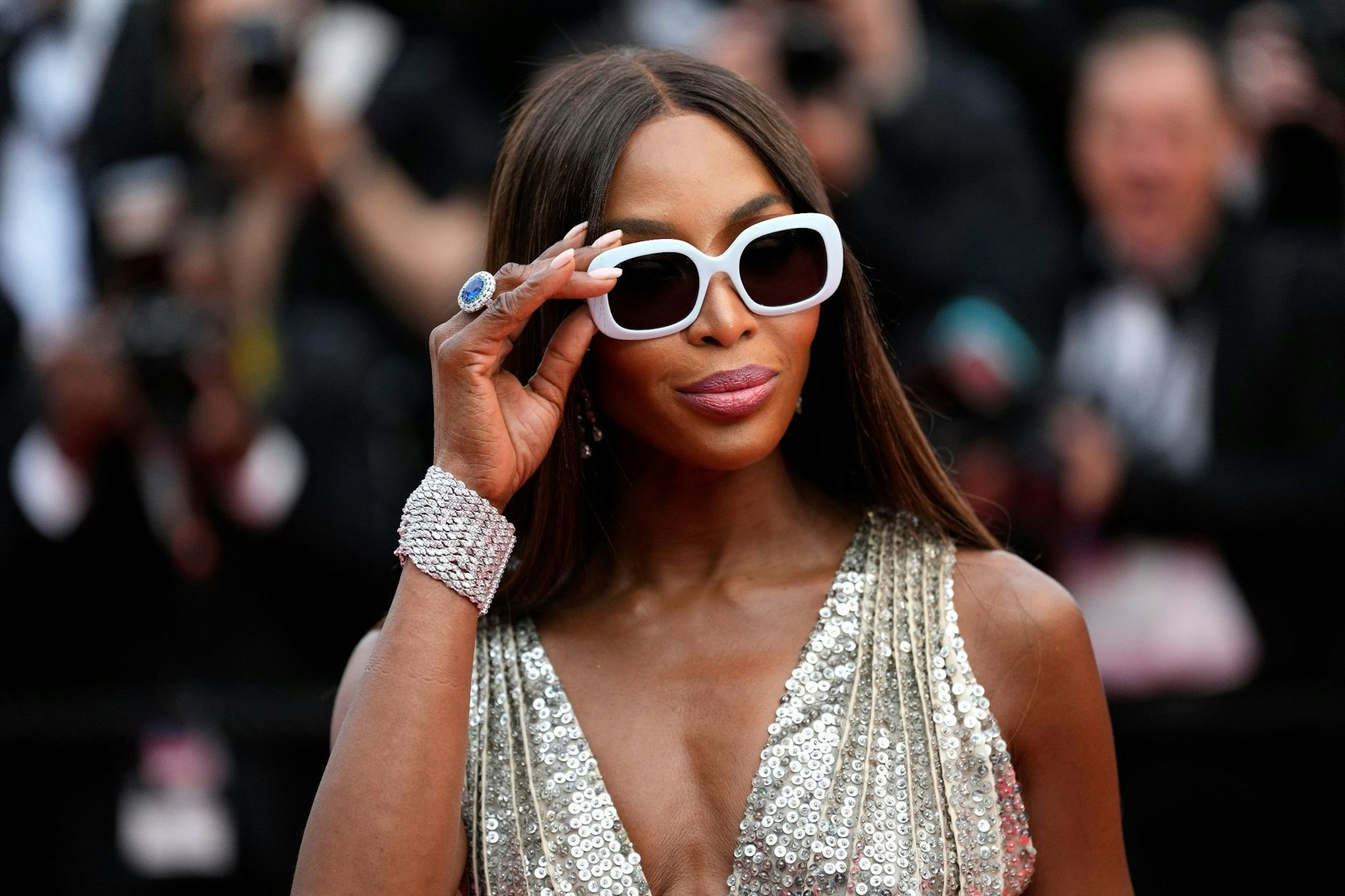 Sehr cool: Model Naomi Campbell.  