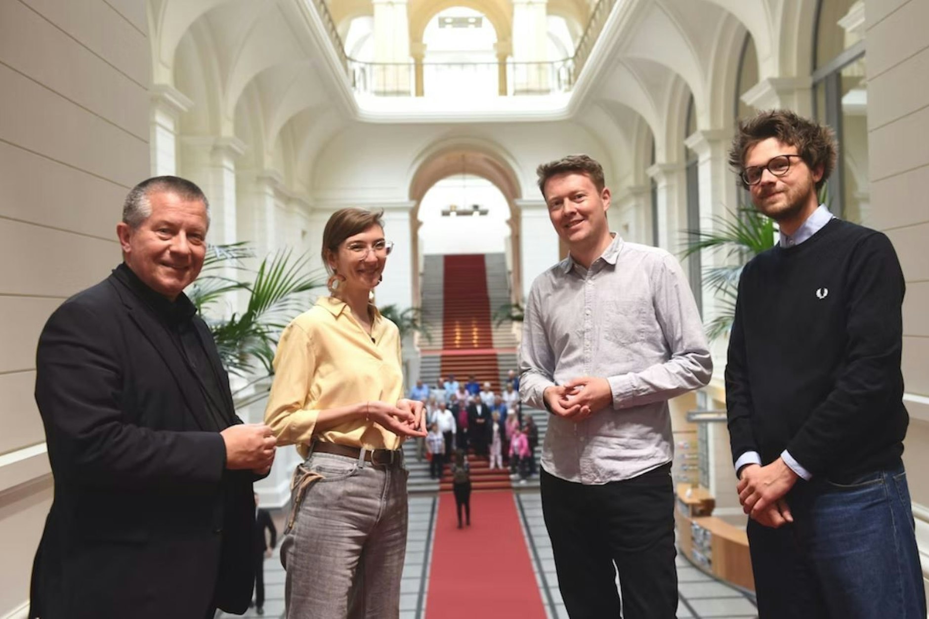 Parlamentarisches Forum für Clubkultur: Christian Goiny (v.l.n.r.), Tamara Lüdke, Julian Schwarze und Niklas Schenker.