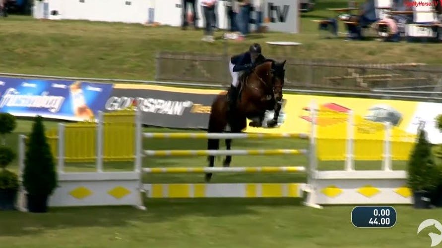 „Bares für Rares“-Händlerin Susanne Steiger nimmt an Turnieren im Springreiten teil.