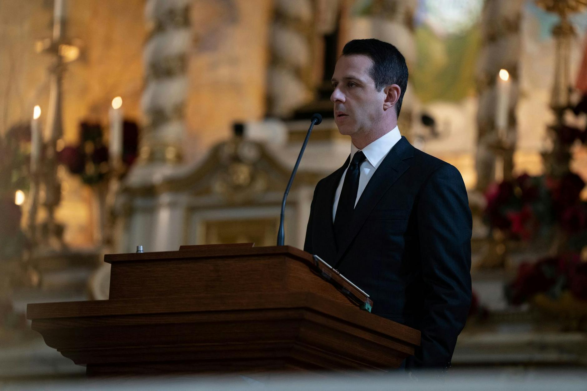 Jeremy Strong als Kendall Roy in einer Szene der US-Kultserie „Succession“