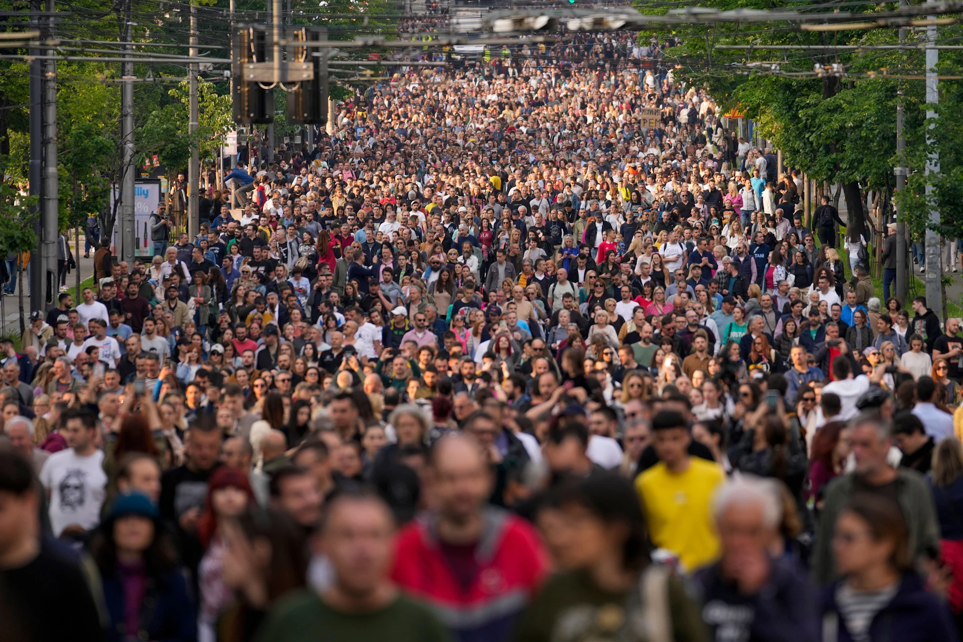 Der Protest „Serbien gegen Gewalt“ am 19. Mai 2023 in Belgrad