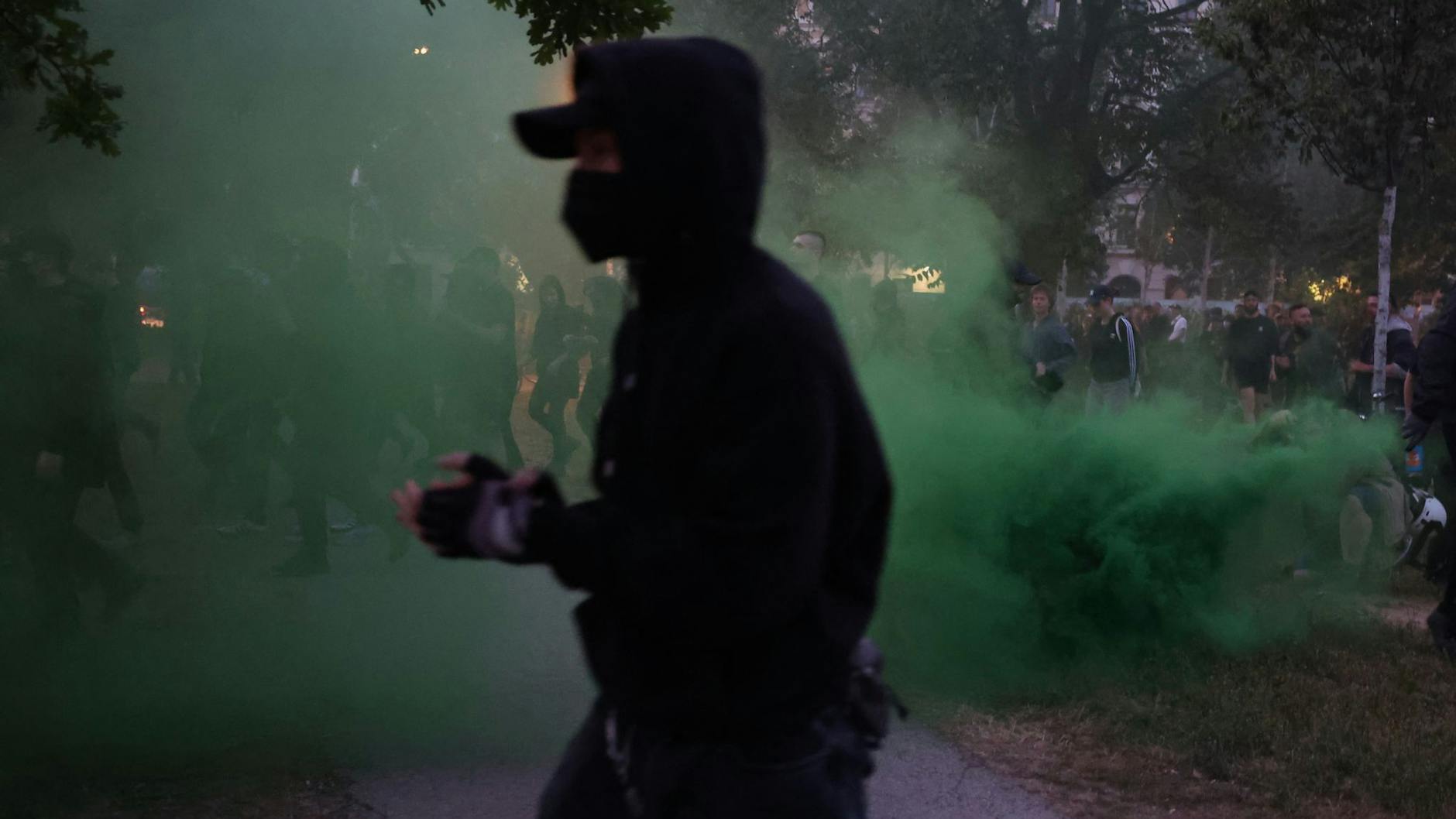 In Leipzig kam es bereits zu Ausschreitungen nach der Urteilsverkündung.