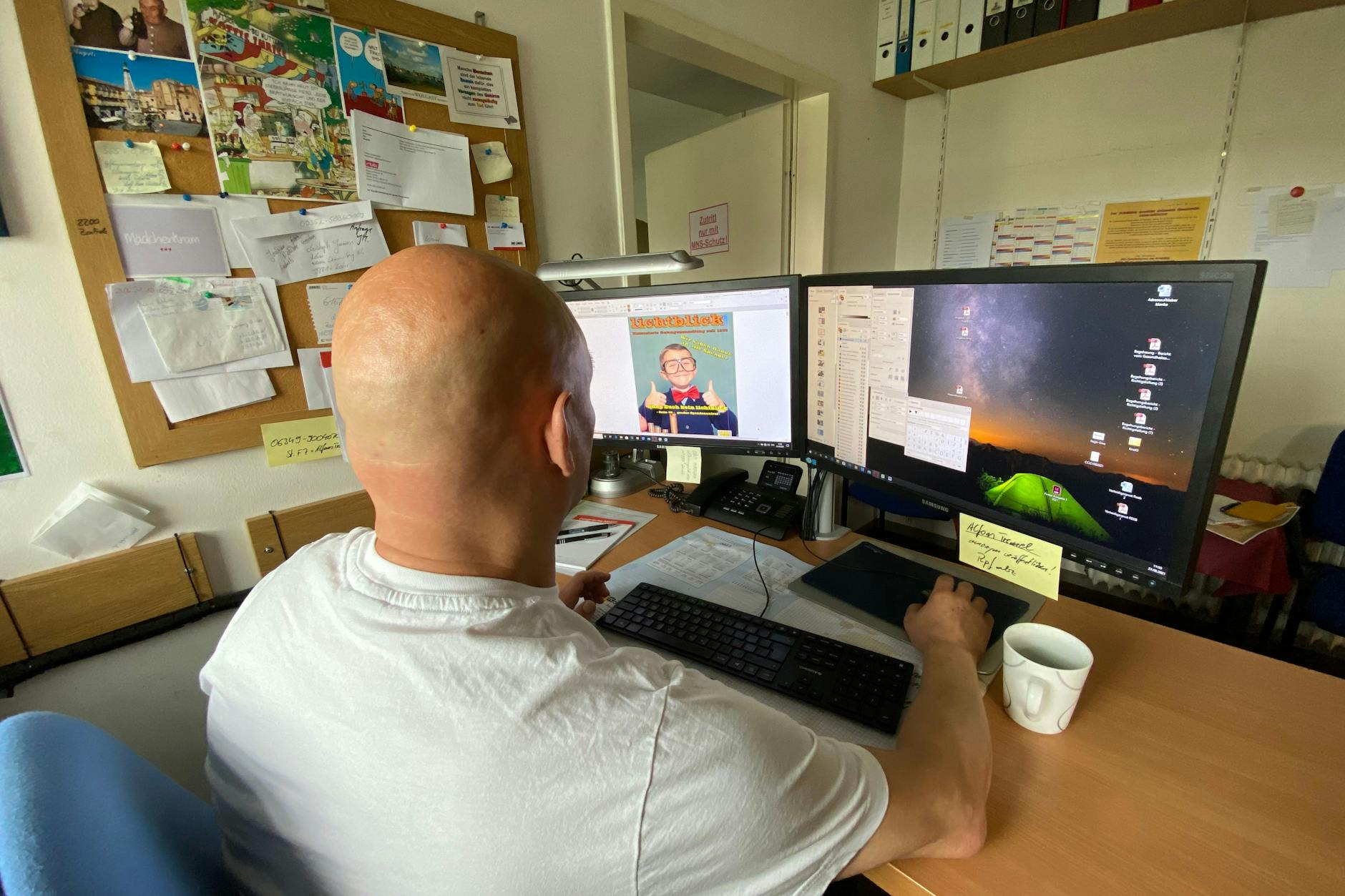 Andreas B. arbeitete 2021 noch als verantwortlicher Redakteur beim Lichtblick. Mittlerweile hat er seine Haftstrafe abgesessen.