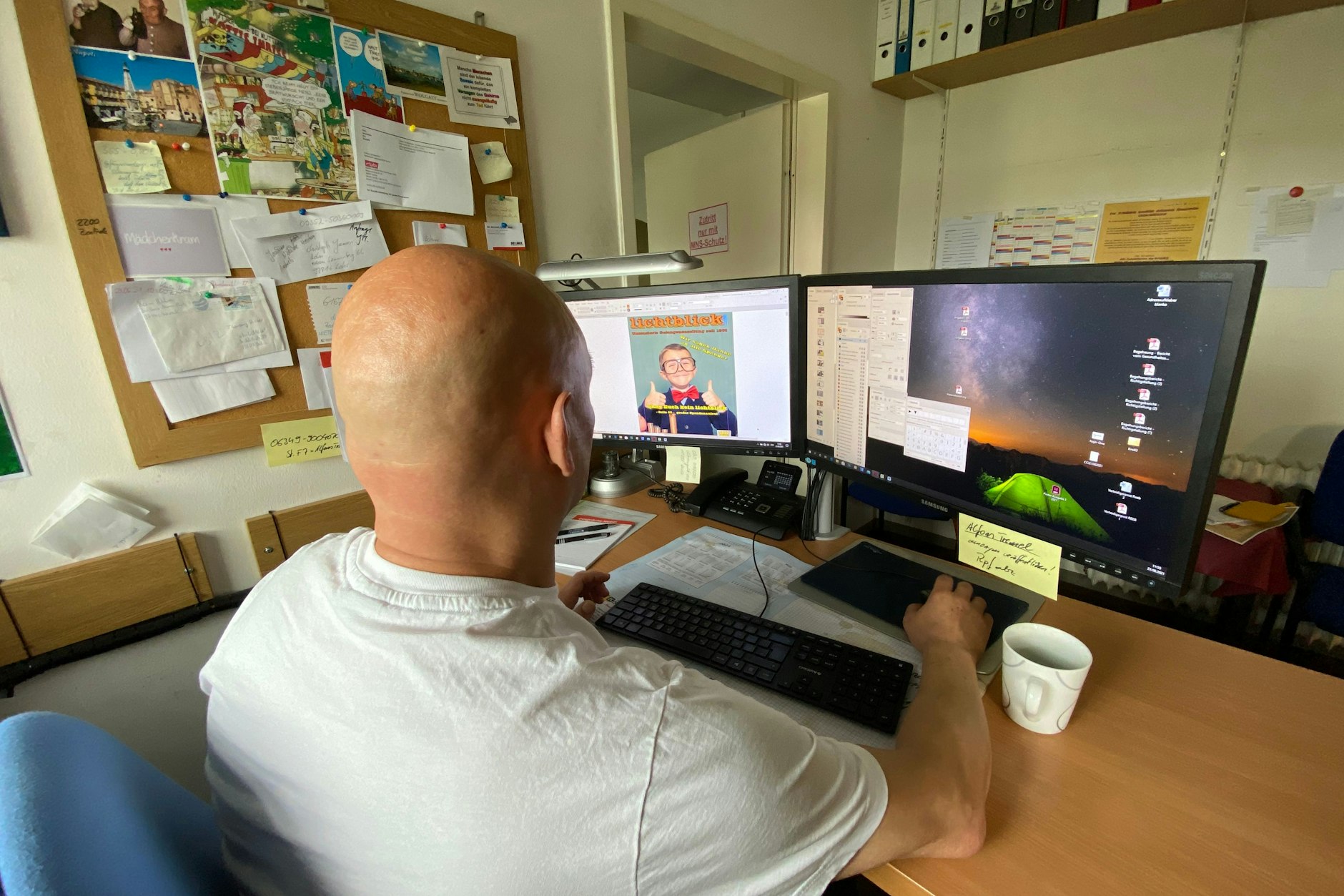 Andreas B. arbeitete 2021 noch als verantwortlicher Redakteur beim Lichtblick. Mittlerweile hat er seine Haftstrafe abgesessen.