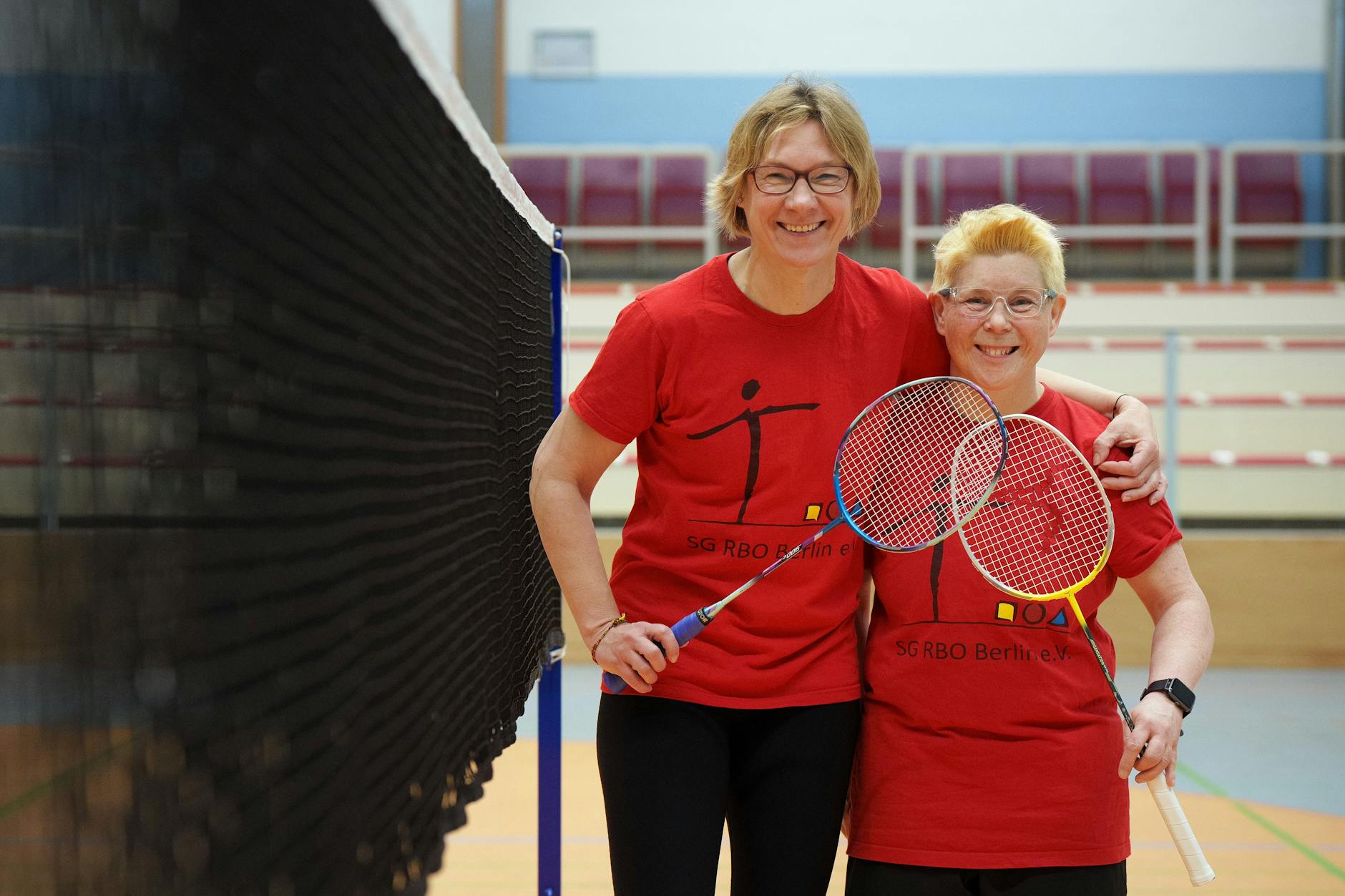 Daniela Huhn (r.) und ihre Unified-Partnerin Andrea Eichner (l.) gehen bei den Special Olympic in Berlin als Doppel an den Start.