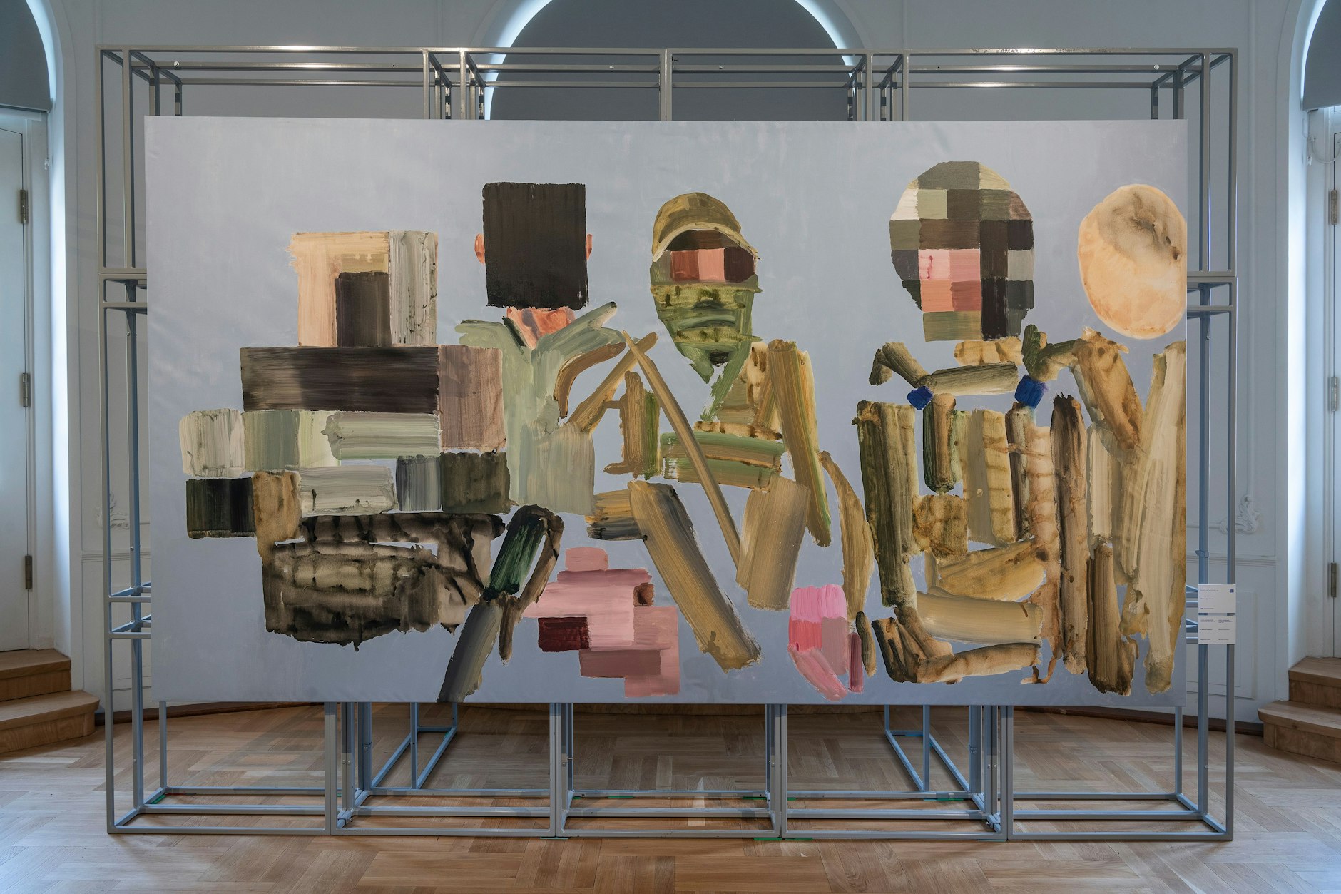 Das Werk „Schweigeminute“ der ukrainischen Künstlerin Lesia Khomenko