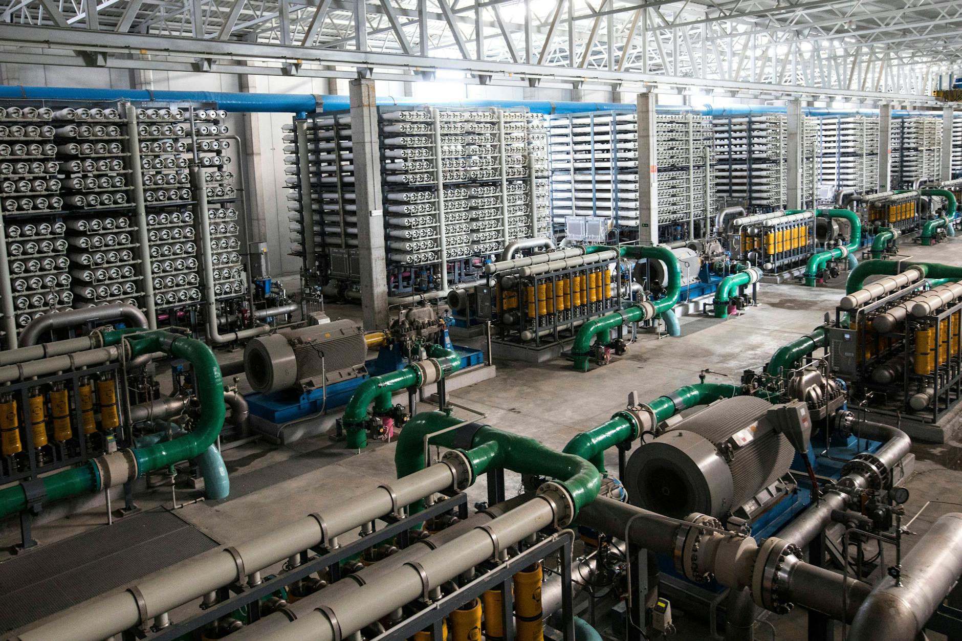 Eine Entsalzungsanlage für Meerwasser in Torrevieja, Spanien