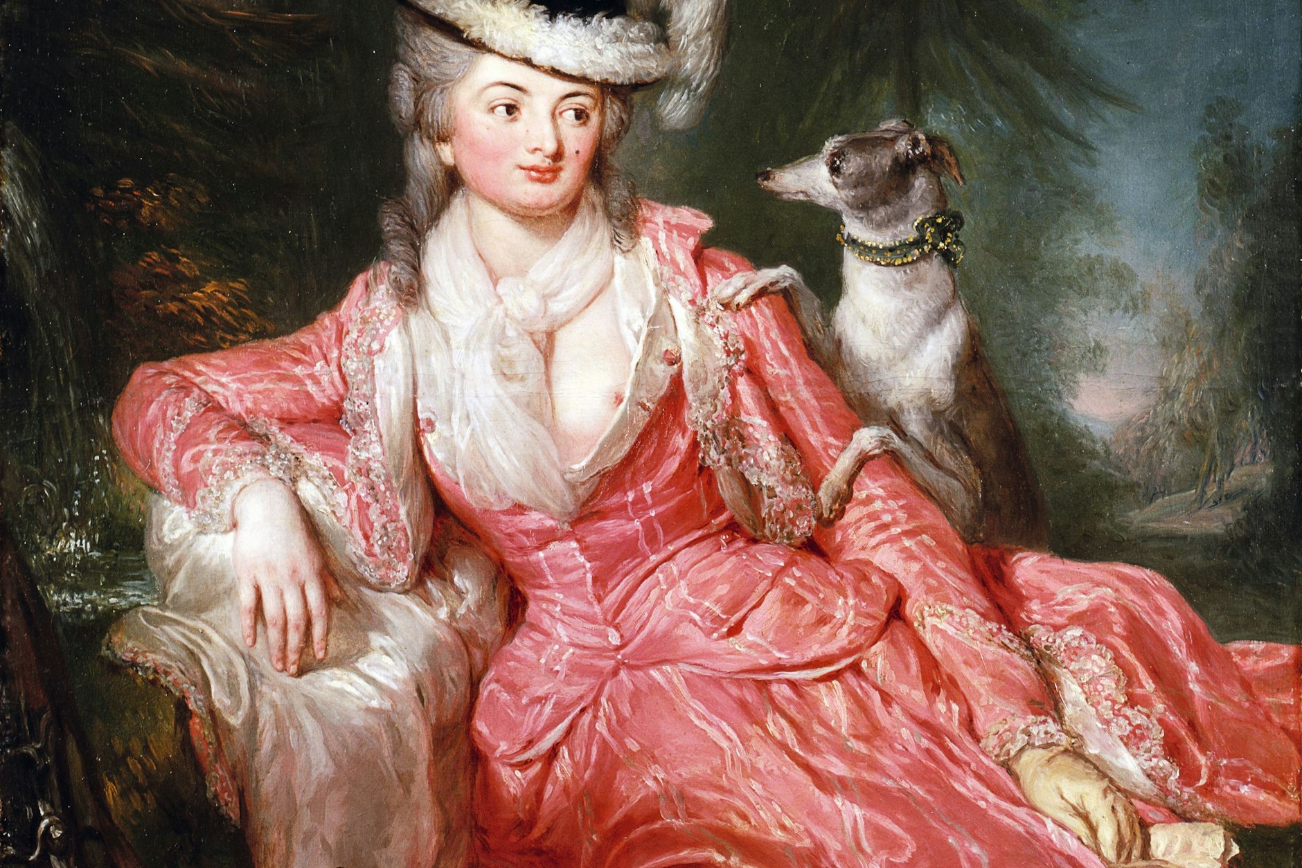 Oh, là, là, Madame! Wilhelmine Enke als verführerische Mätresse des preußischen Kronprinzen Friedrich Wilhelm. Die Berliner Künstlerin Anna Dorothea Therbusch schuf das Gemälde 1776. Es&nbsp;befindet sich im Marmorpalais in Potsdam.&nbsp;&nbsp;