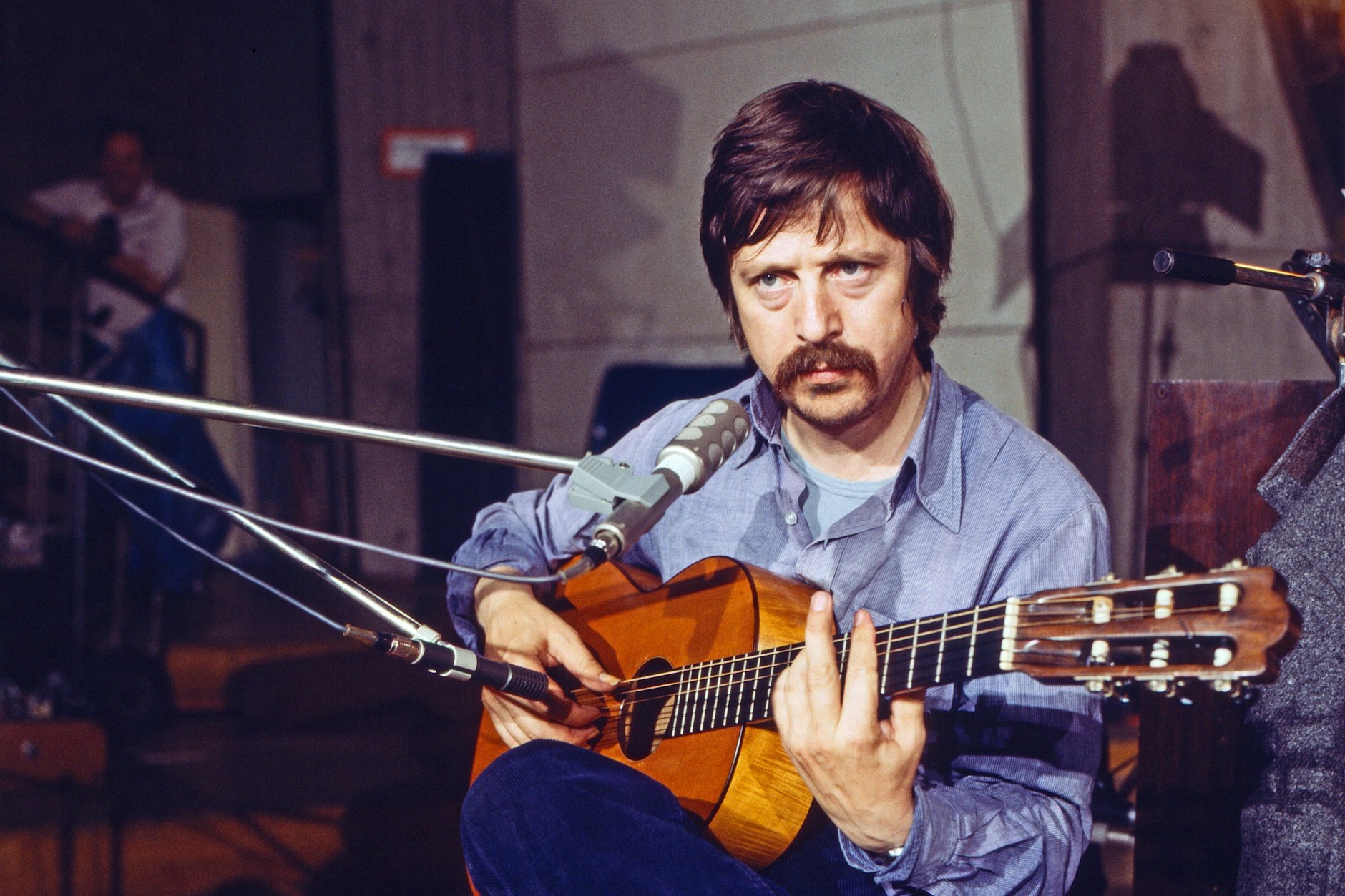 Wolf Biermann, deutscher Lyriker und Liedermacher, fotografiert 1978 nach der Ausbürgerung