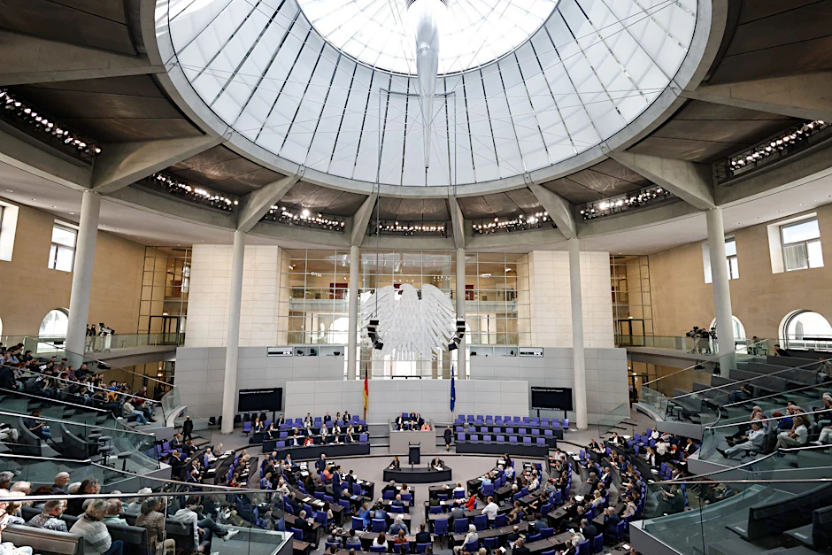 Debatte bei der Sitzung des Deutschen Bundestages.  