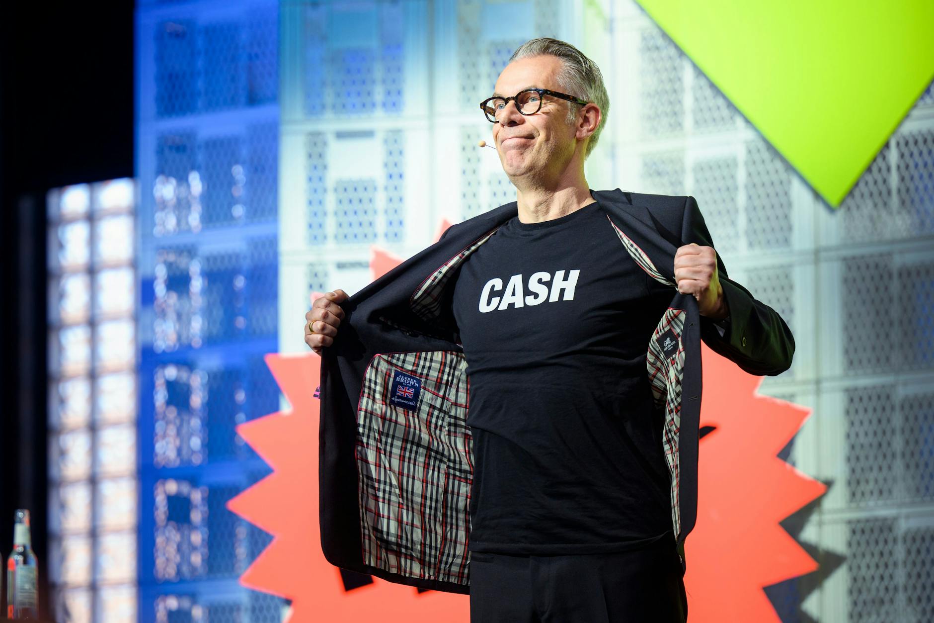 Der Republica-Mitbegründer Johnny Haeusler bei der Festivaleröffnung.