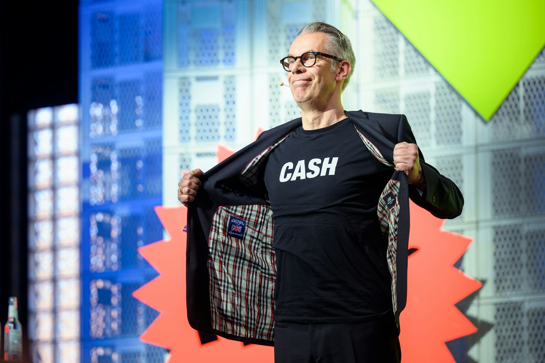 Der Republica-Mitbegründer Johnny Haeusler bei der Festivaleröffnung.