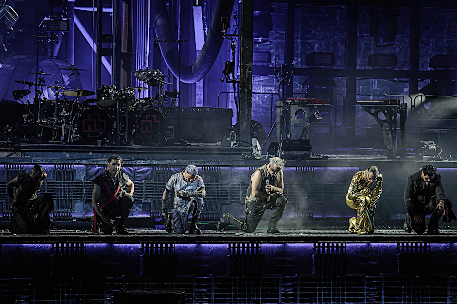 Sechs gleichberechtigte Mitglieder: Rammstein bei ihrem jüngsten Auftritt im dänischen Odense.