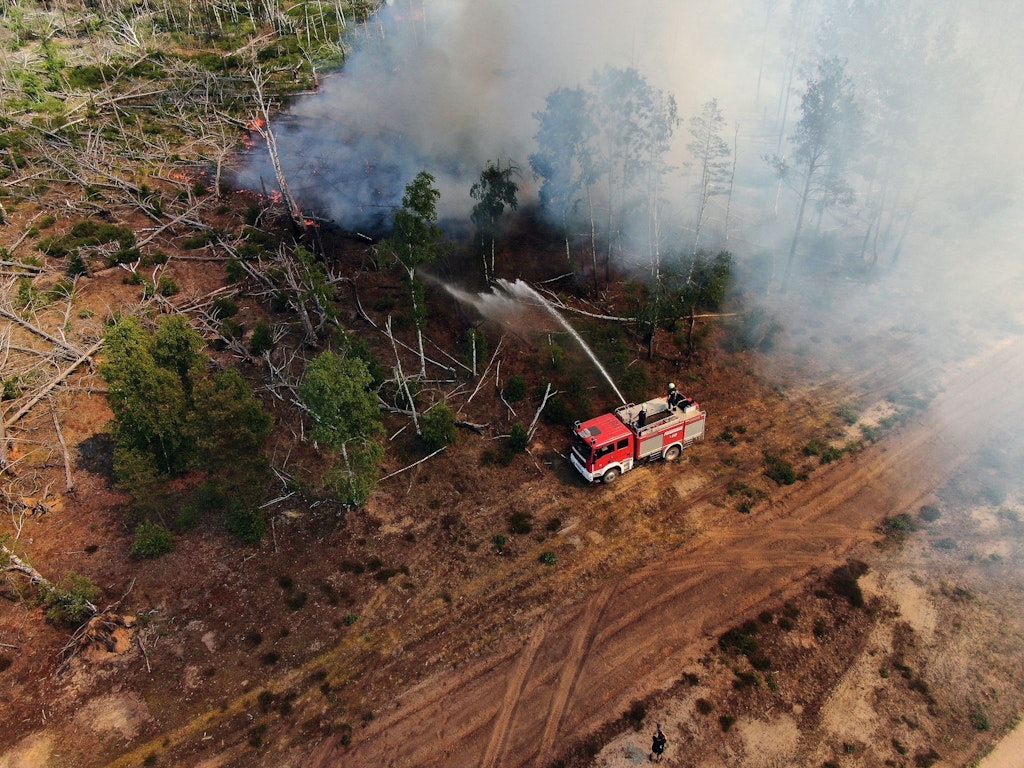 Ekspert od pożarów lasów w pobliżu Jüterbog: Wystąpiła „najgorsza sytuacja”.