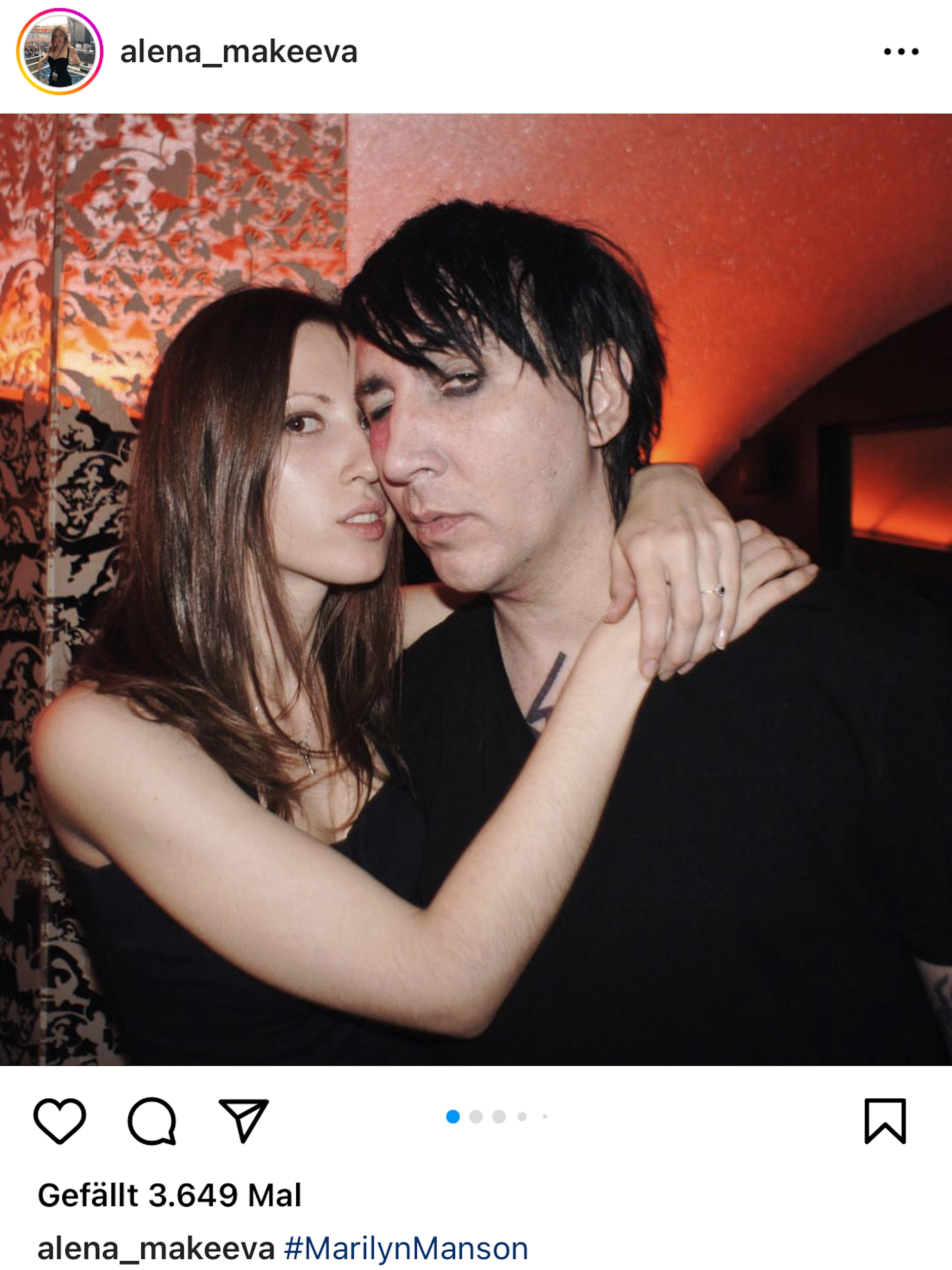 Im Februar 2019 entstand dieses Bild mit Marilyn Manson.