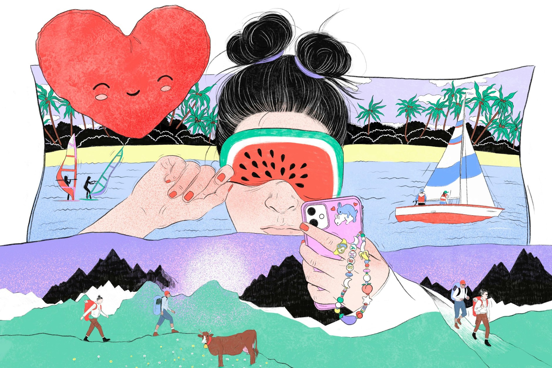 „Wo kommen denn plötzlich all diese Wandertypen, Kletterexperten und Segelprofis her? Jeder zweite möchte lieber seinen Sonntag auf dem Wasser als im Bett verbringen.“