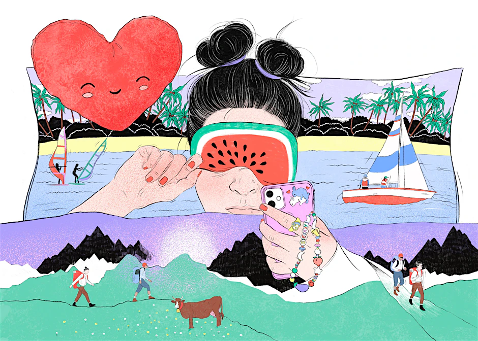„Wo kommen denn plötzlich all diese Wandertypen, Kletterexperten und Segelprofis her? Jeder zweite möchte lieber seinen Sonntag auf dem Wasser als im Bett verbringen.“