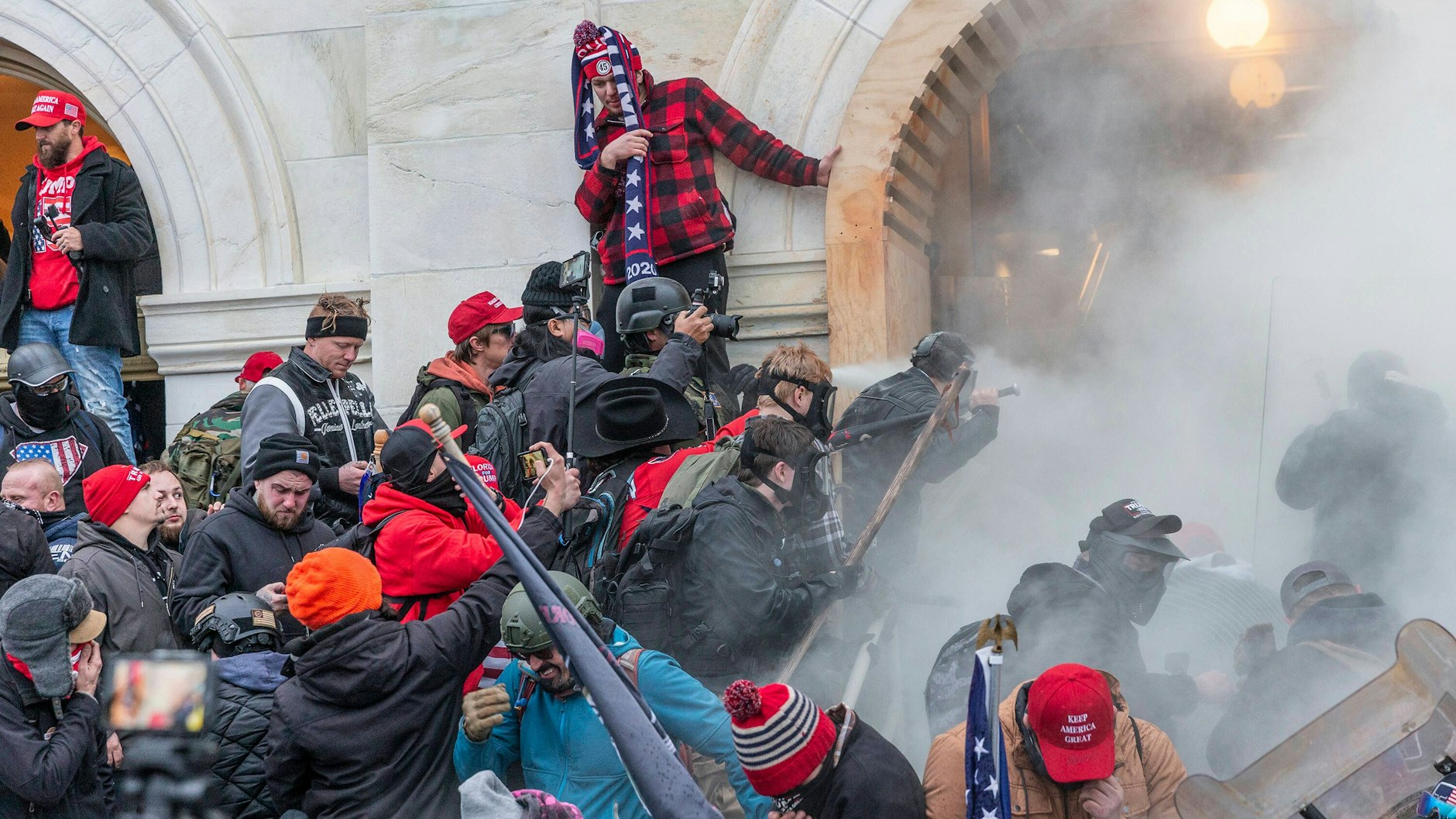 Ein wütender Mob stürmte am 6. Januar 2021 das US-Parlamentsgebäude Kapitol in Washington D.C.