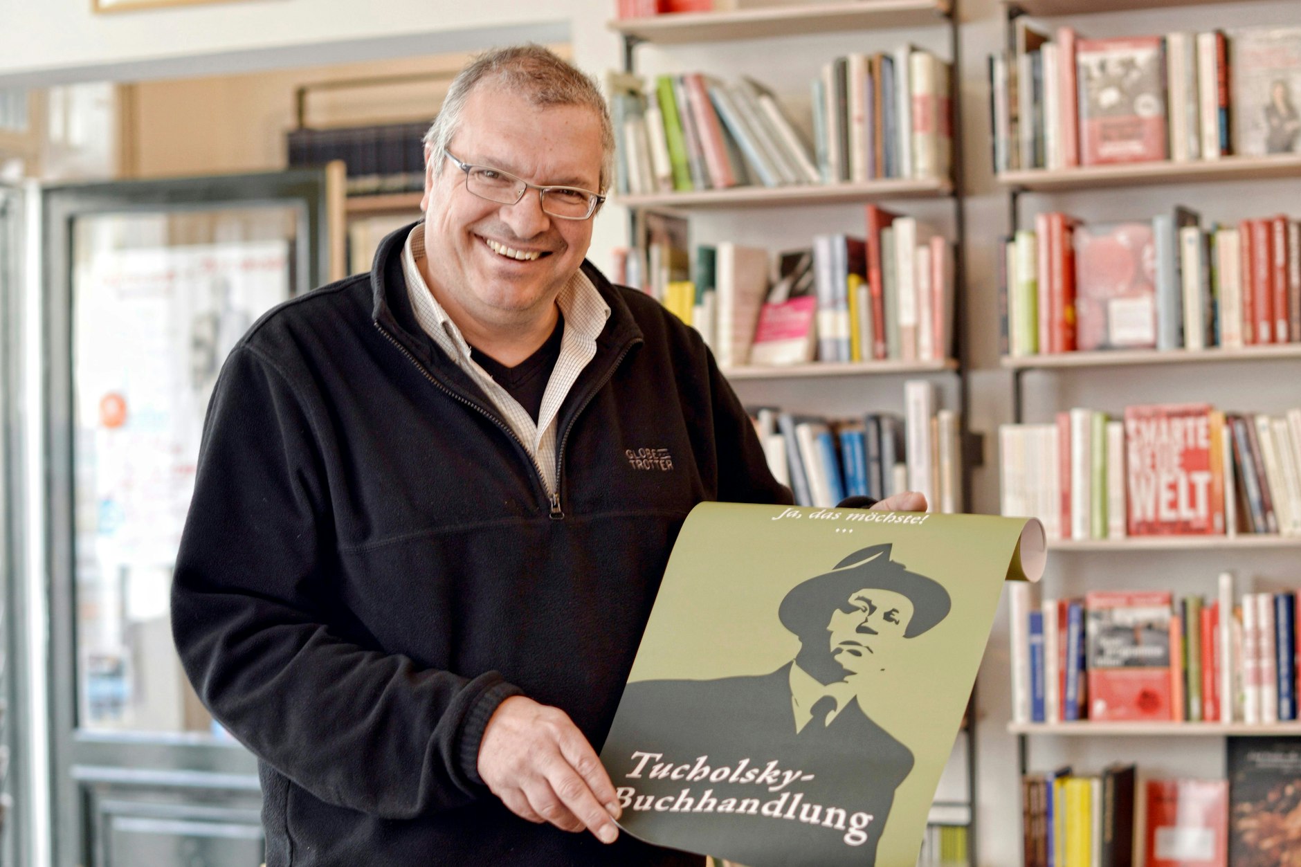 &nbsp;Jörg Braunsdorf, der Inhaber der Tucholsky-Buchhandlung&nbsp;