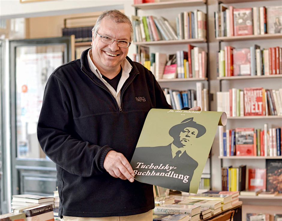 &nbsp;Jörg Braunsdorf, der Inhaber der Tucholsky-Buchhandlung&nbsp;