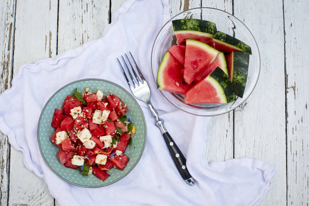 Melonen-Salat mit Feta: Der erfrischende Genuss des Sommers
