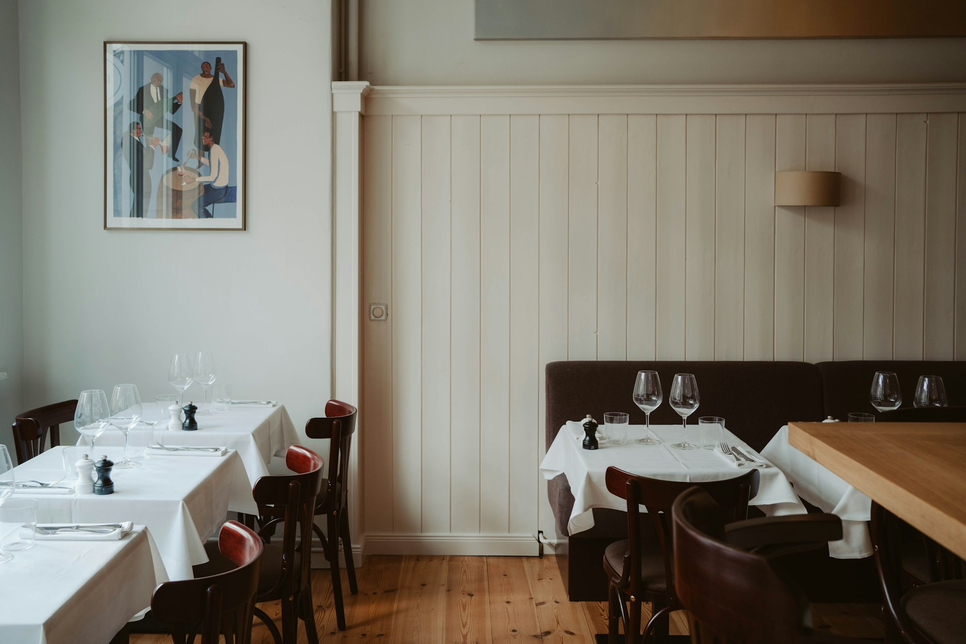 Ein modernes Restaurant im bewährten Bistrolook.