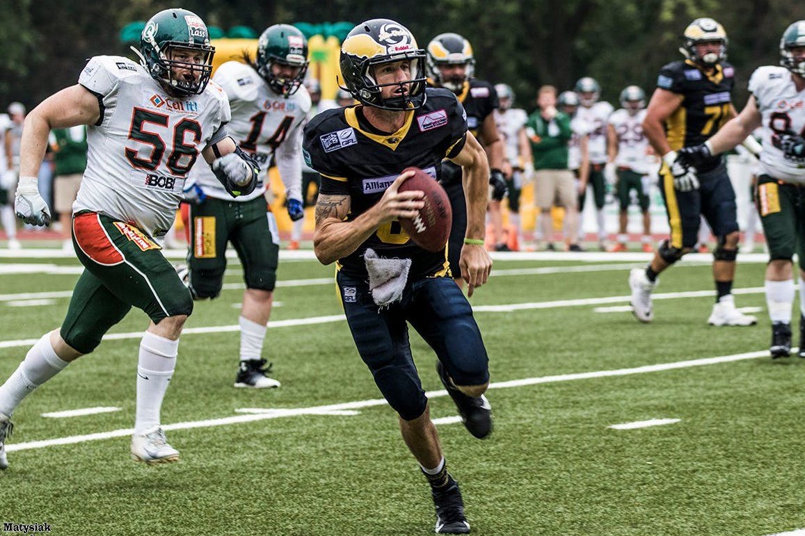 Adler-Quarterback und A-Jugend-Coach Zachary Cavanaugh