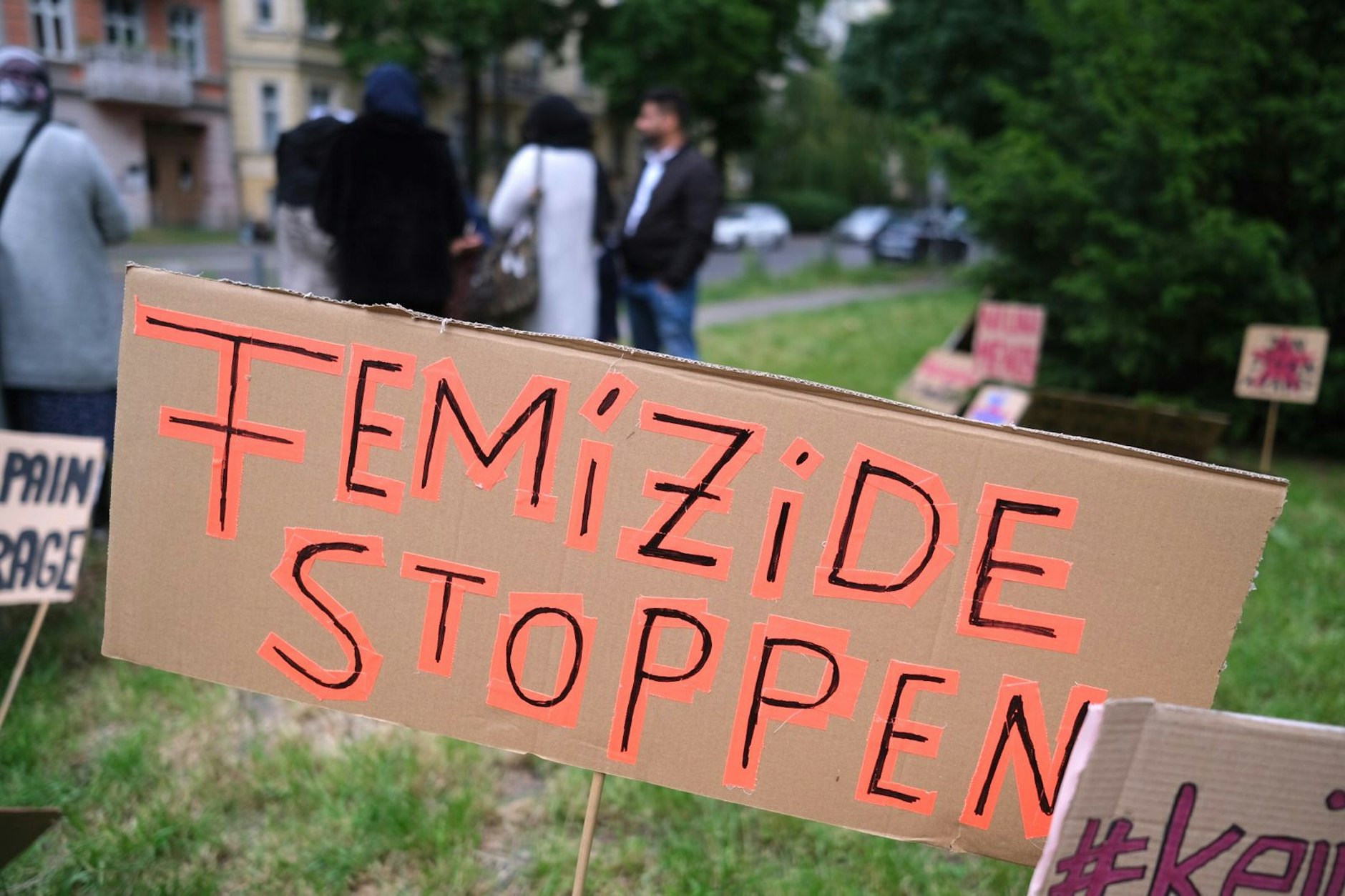 Einen Monat nach dem gewaltsamen Tod von Zohra Mohammad Gul gab es am Tatort eine Mahnwache.