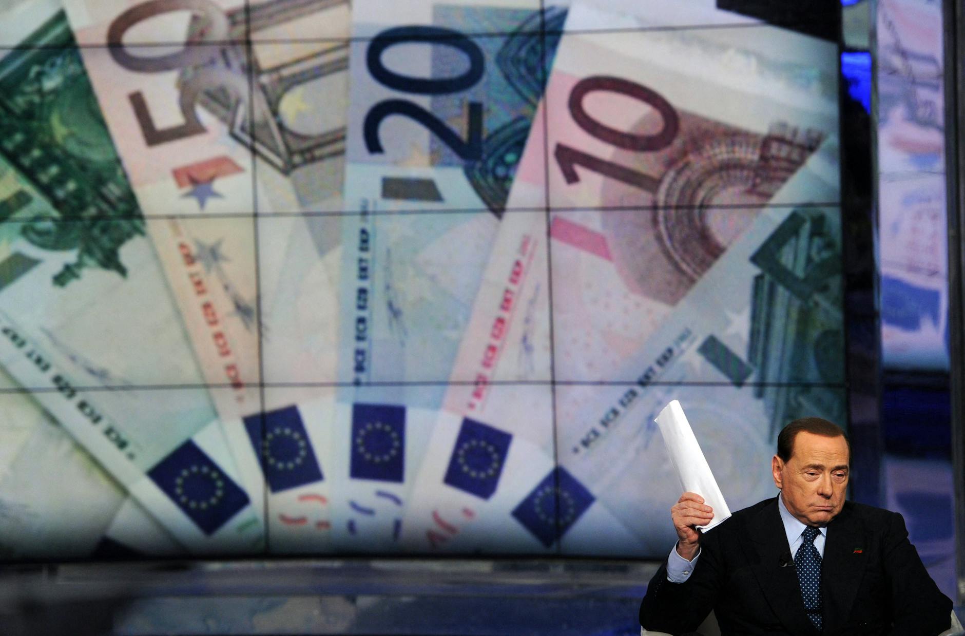 Silvio Berlusconi, Befürworter einer radikalen Umgestaltung der Europäischen Union, in der Fernsehsendung „Porta a Porta“.