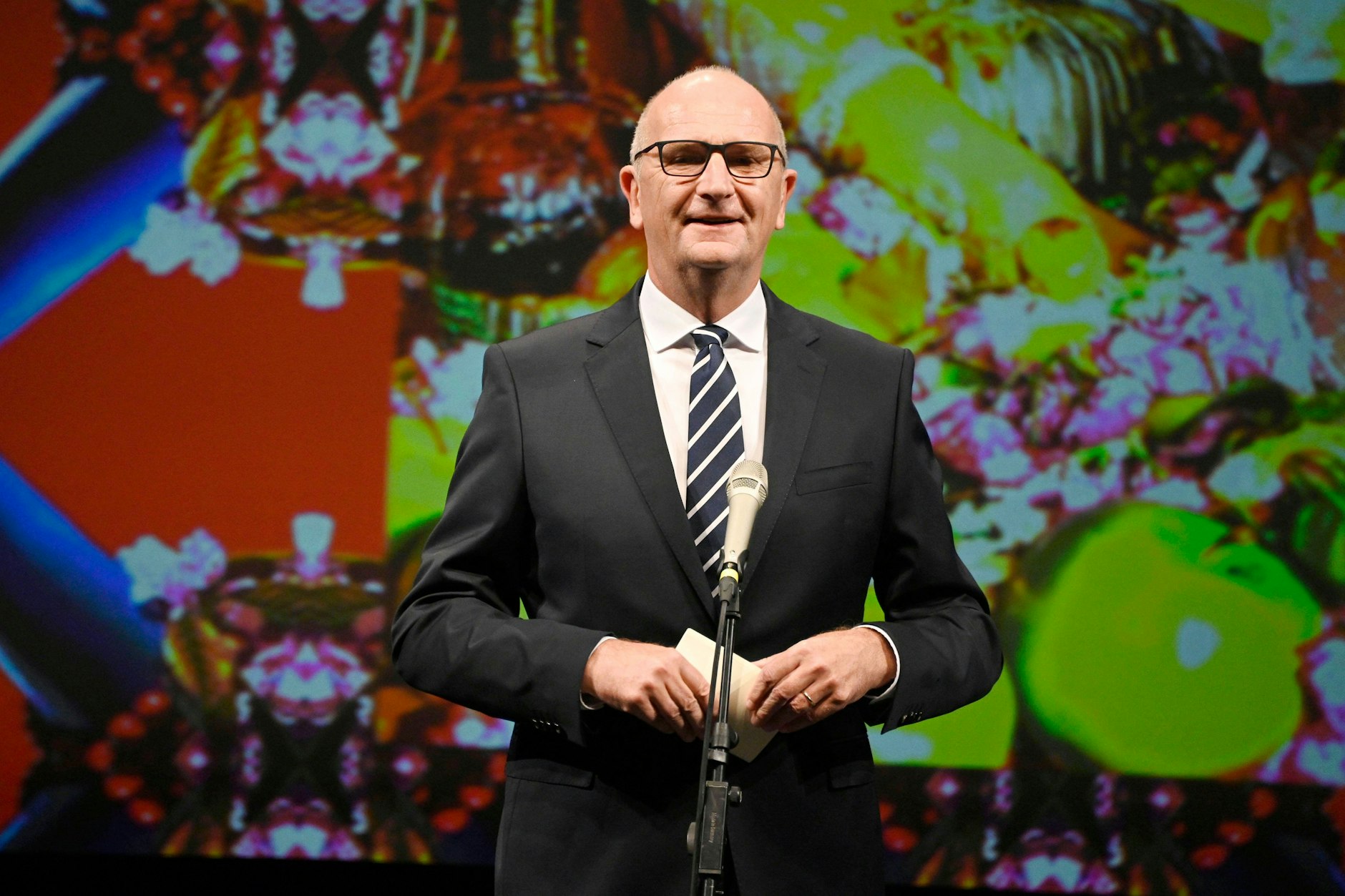 Dietmar Woidke bei der Eröffnung des 27. Jüdischen Filmfestivals Berlin & Brandenburg im Hans Otto Theater (Archivbild von 2021)