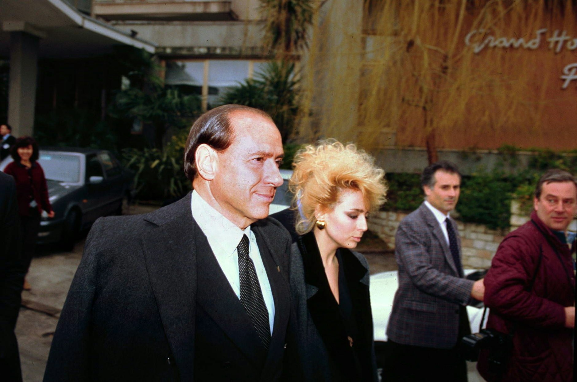 Silvio Berlusconi mit Tochter Marina im Jahr 1993.