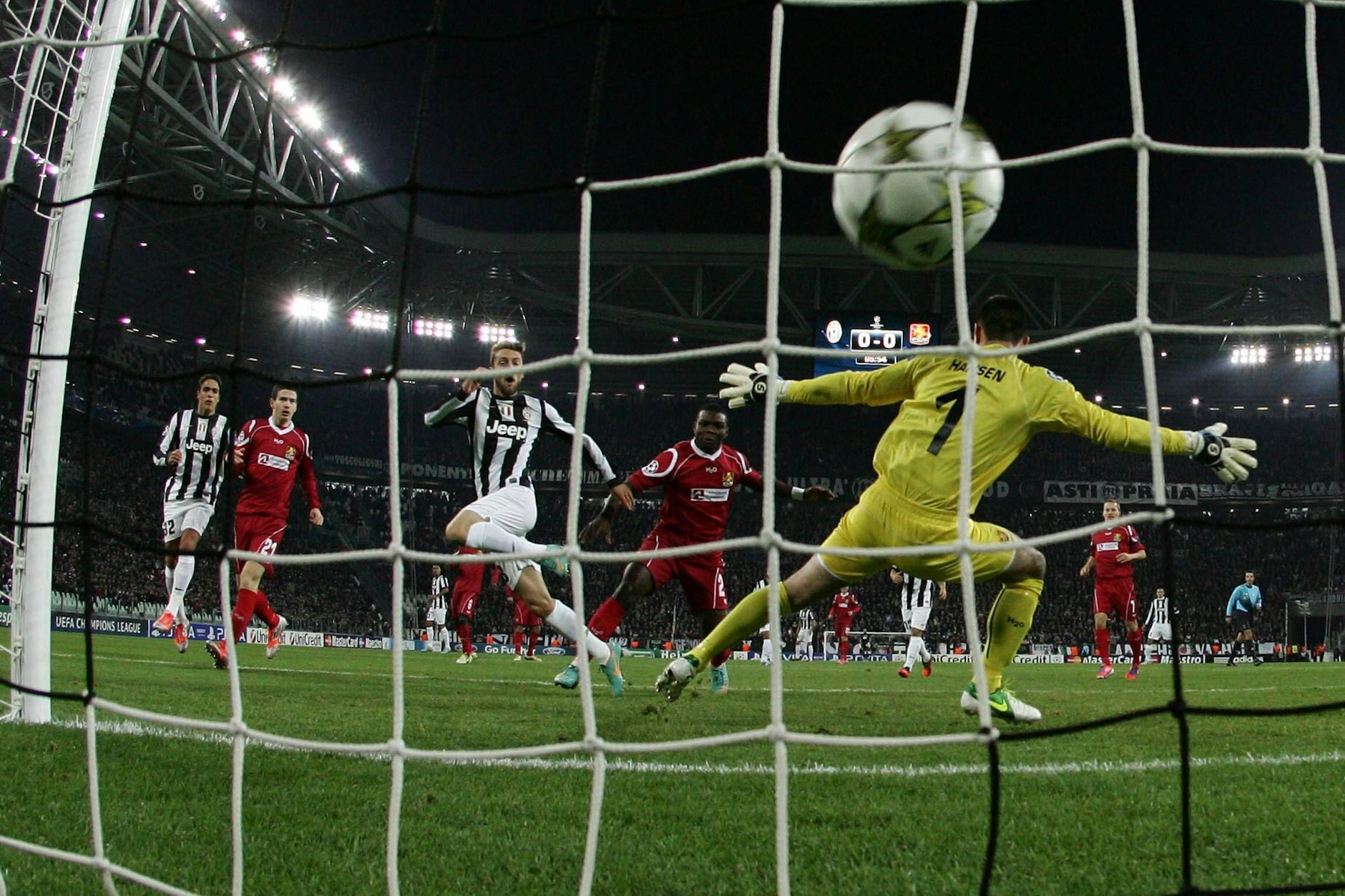 Der FC Nordsjælland muss im Spiel gegen Juventus Turin einen Gegentreffer hinnehmen.