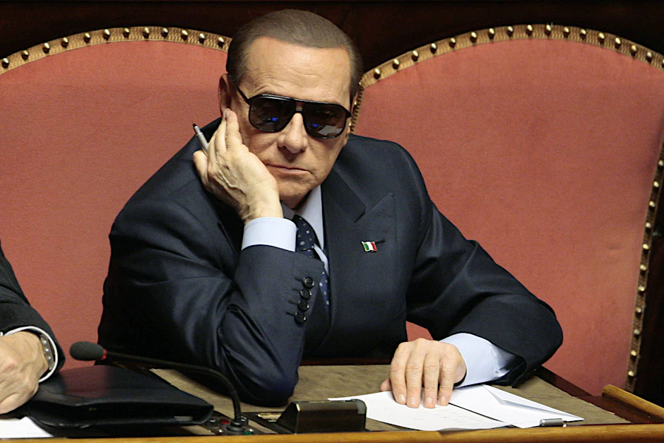 Silvio Berlusconi im italienischen Senat, 2013.