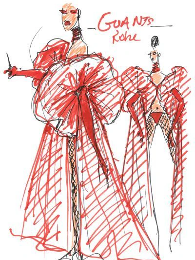 Eine Figurine von Jean Paul Gaultier.