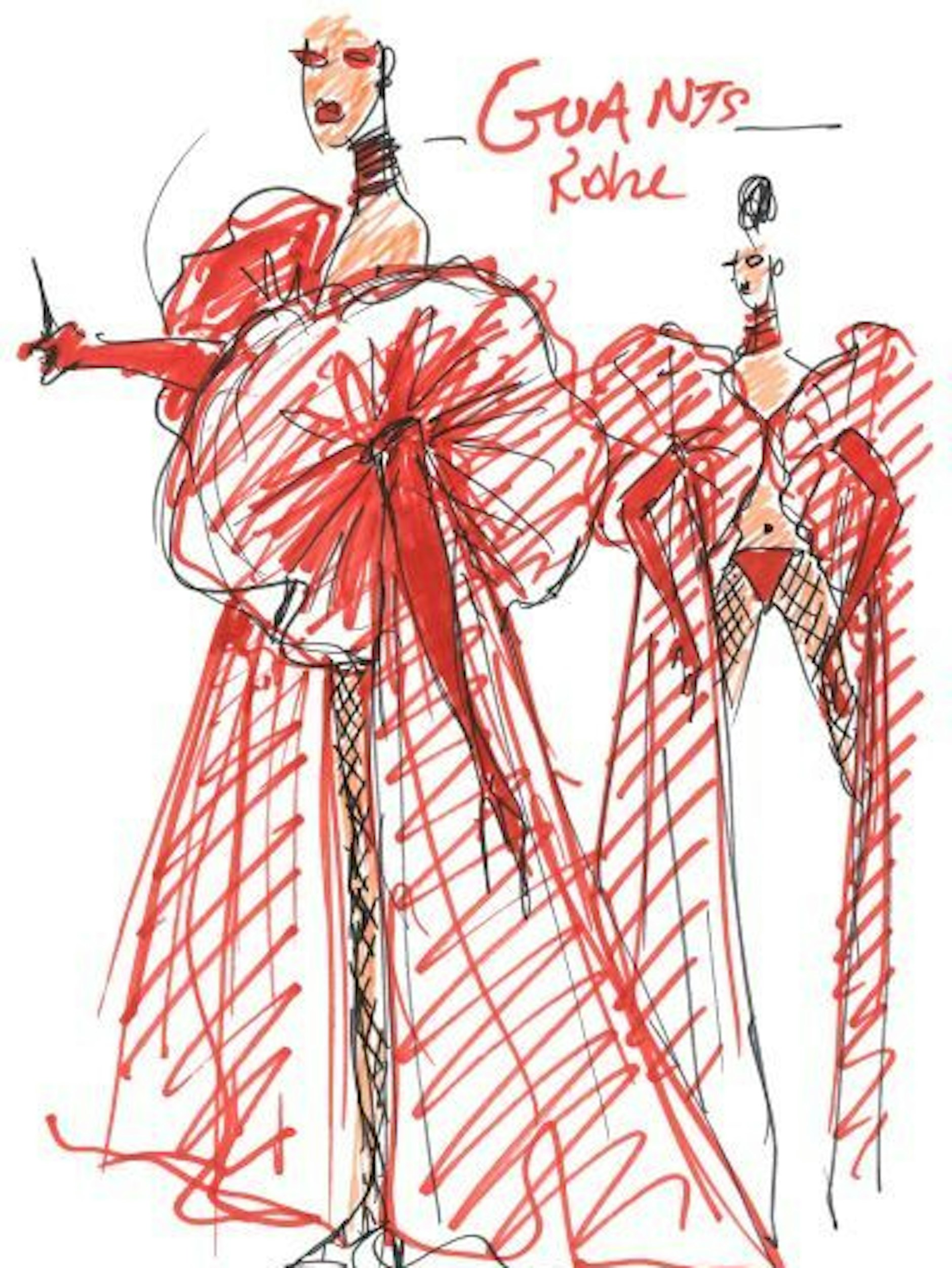 Eine Figurine von Jean Paul Gaultier.