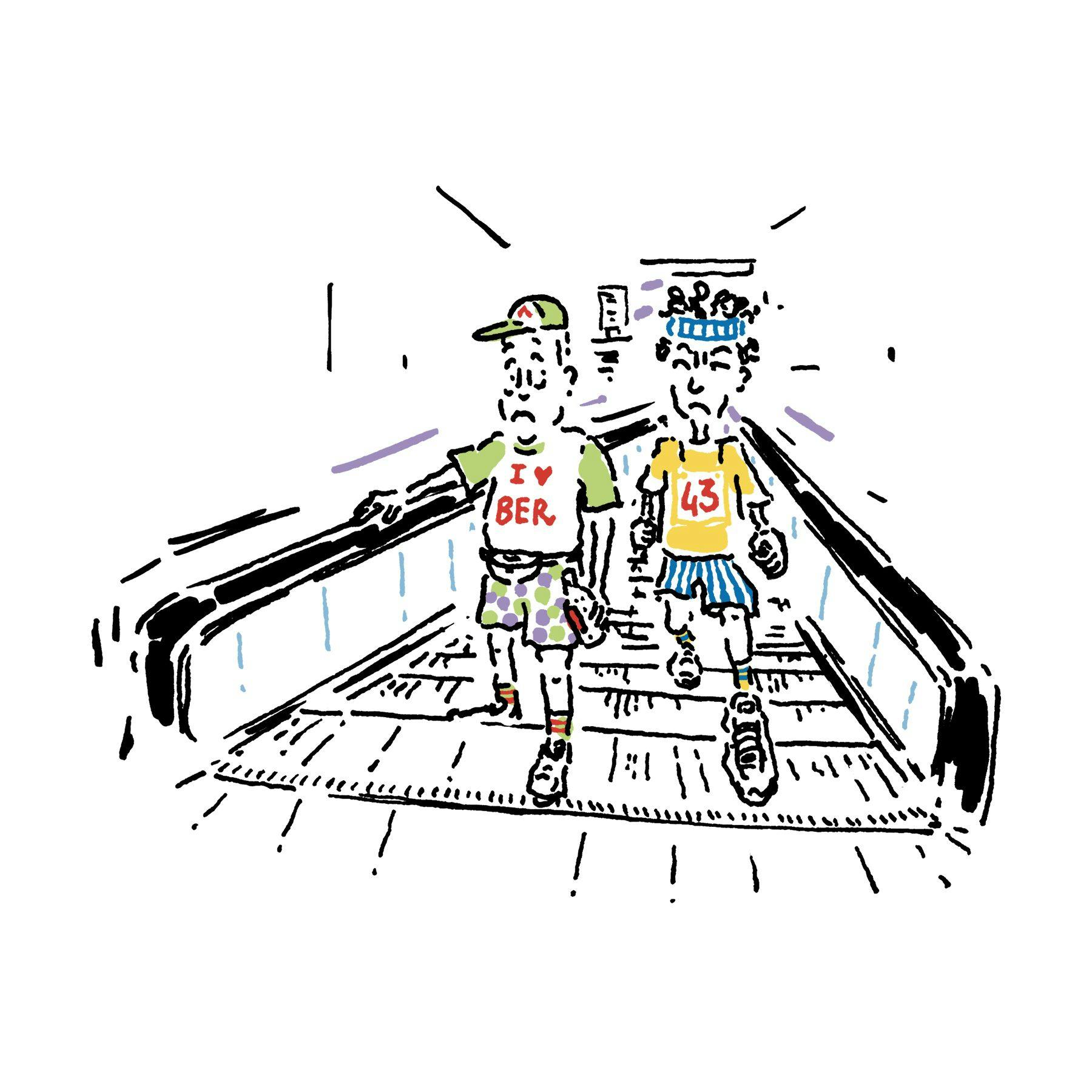 Auch auf Rolltreppen gibt es ungeschriebene Gesetze.