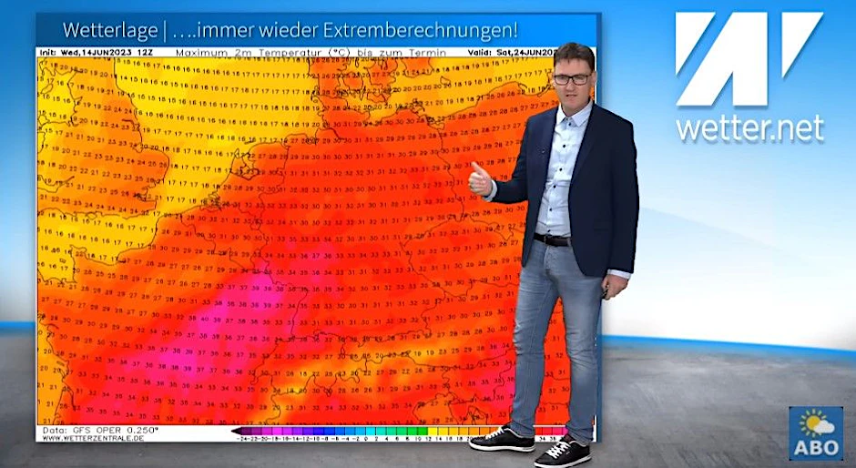 Wetter mit Temperaturen bis zu 40 Grad erwartet uns in der kommenden Woche laut Wetter-Experte Dominik Jung.