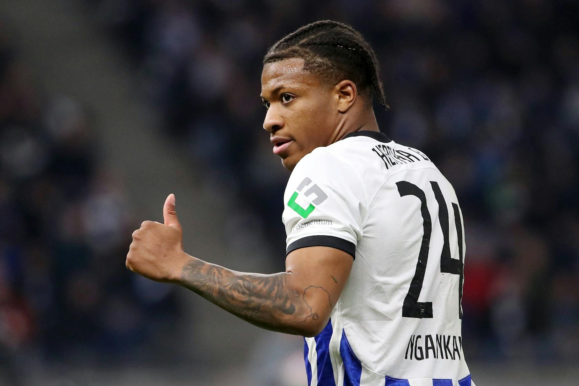 Ist bei Hertha BSC fest eingeplant für die Mission direkter Wiederaufstieg: Stürmer Jessic Ngankam.